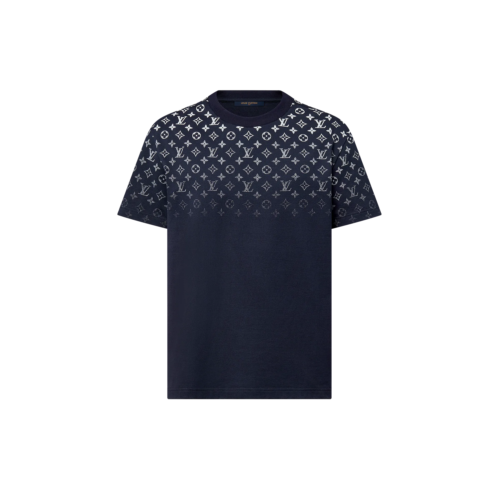 Louis Vuitton Gradient Cotton T-Shirt - Men - Ready-to-Wear 1AFQB3 Navy Blue