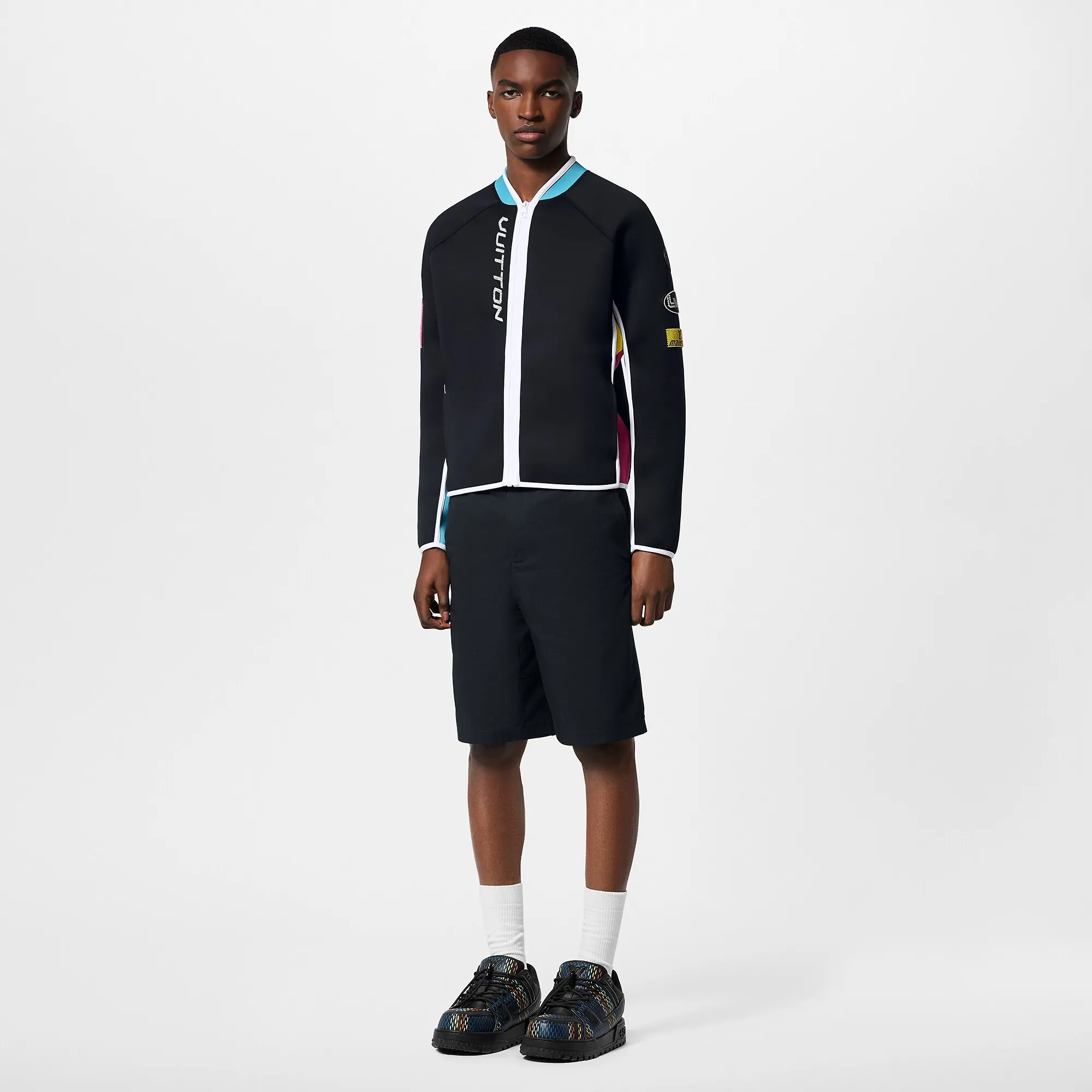 Louis Vuitton Embellished Neoprene Scuba Jacket - Men - Pre-Fall 2024 Collection 1AFQDC