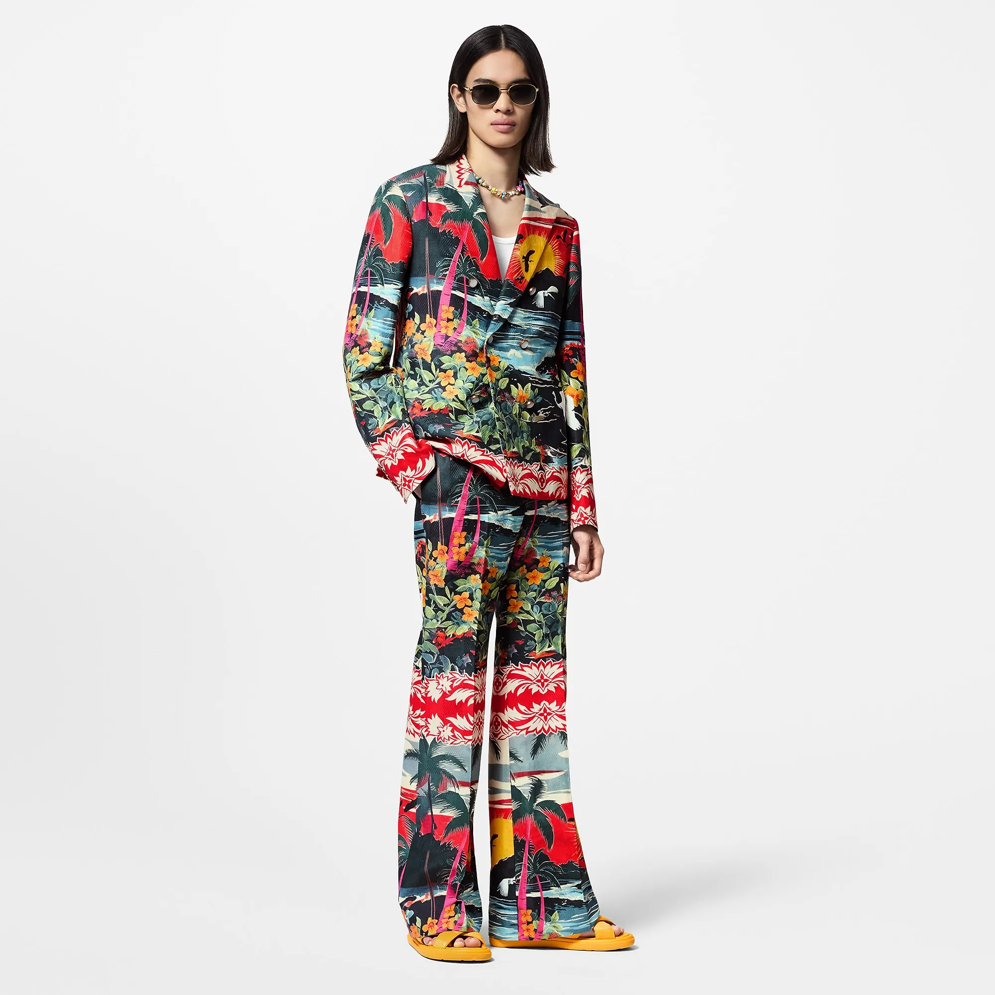 Louis Vuitton Double-Breasted Cotton And Linen Blend Tailored Jacket - Men - Ready-to-Wear 1AFQHS