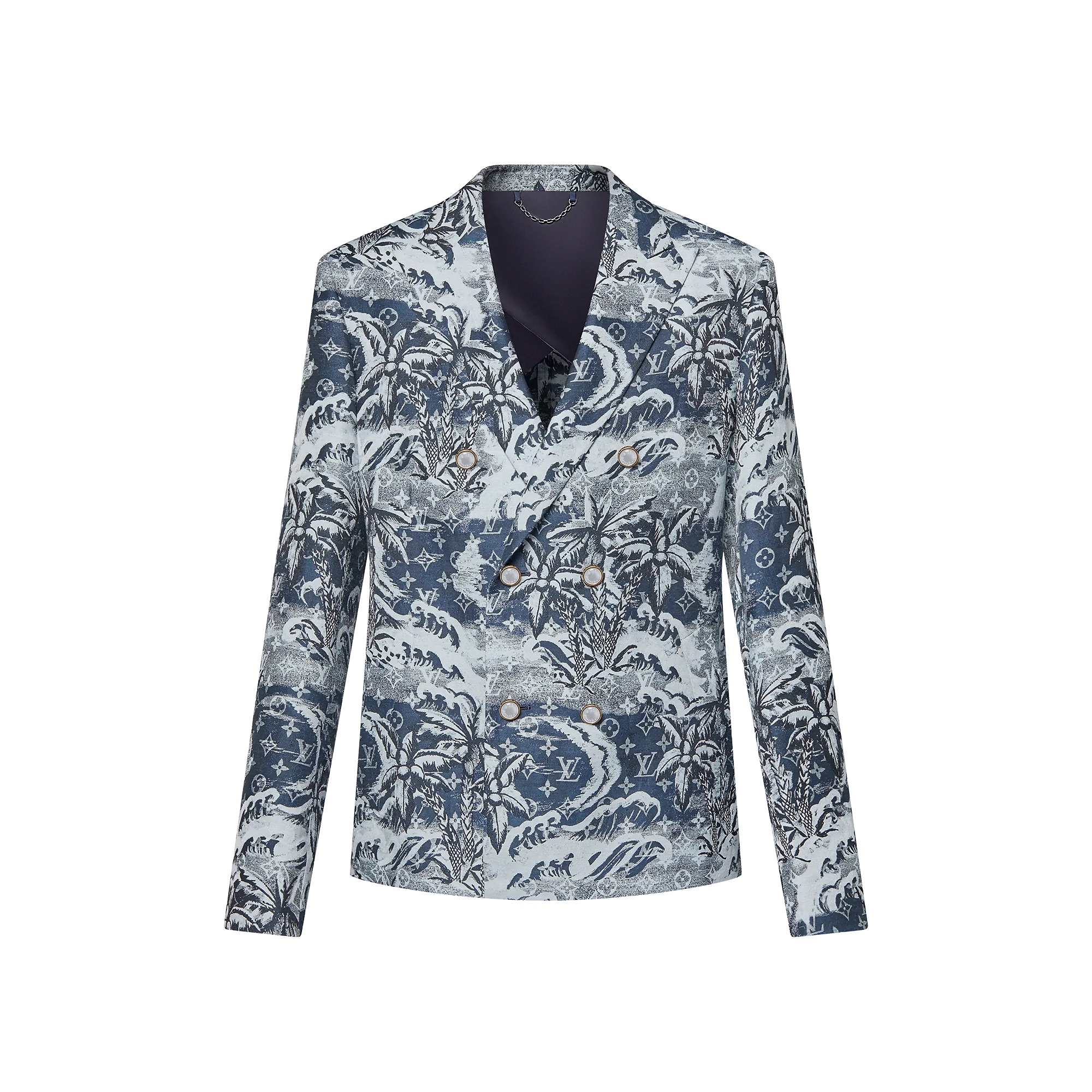 Louis Vuitton Double-Breasted Cotton And Linen Blend Tailored Jacket - Men - Ready-to-Wear 1AFQI8