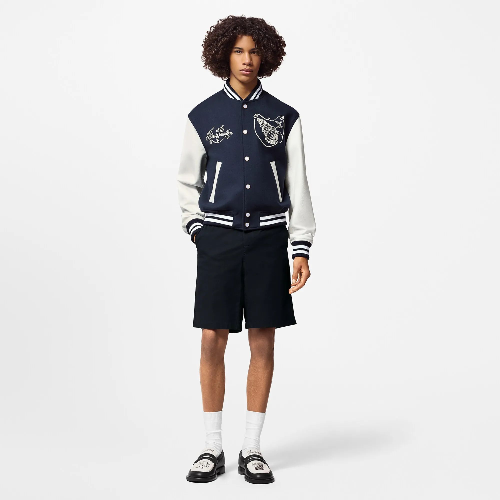 Louis Vuitton Calfskin Varsity Jacket - Men - Ready-to-Wear 1AFQN1