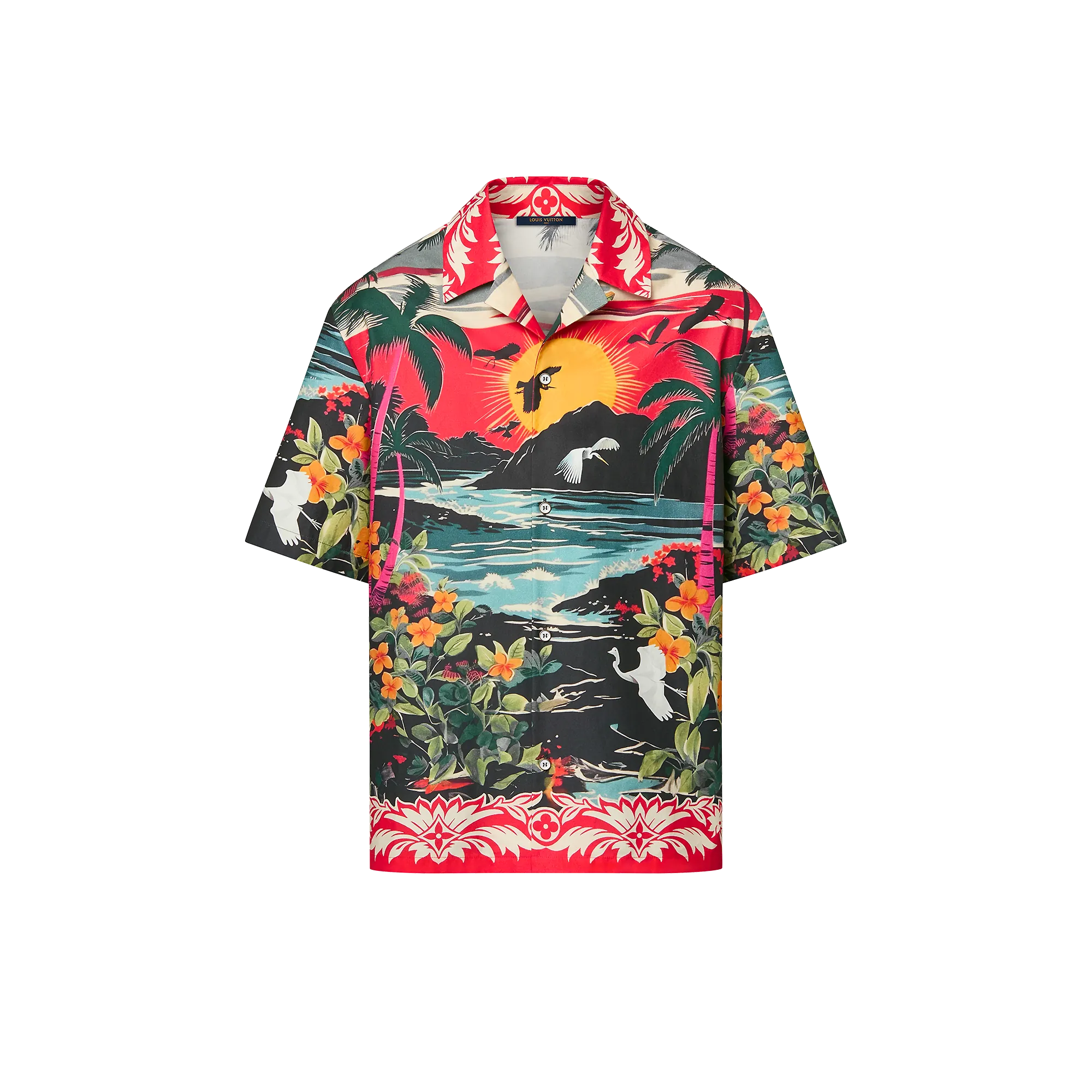 Louis Vuitton Printed Short-Sleeved Cotton Shirt - Men - Ready-to-Wear 1AFQY7