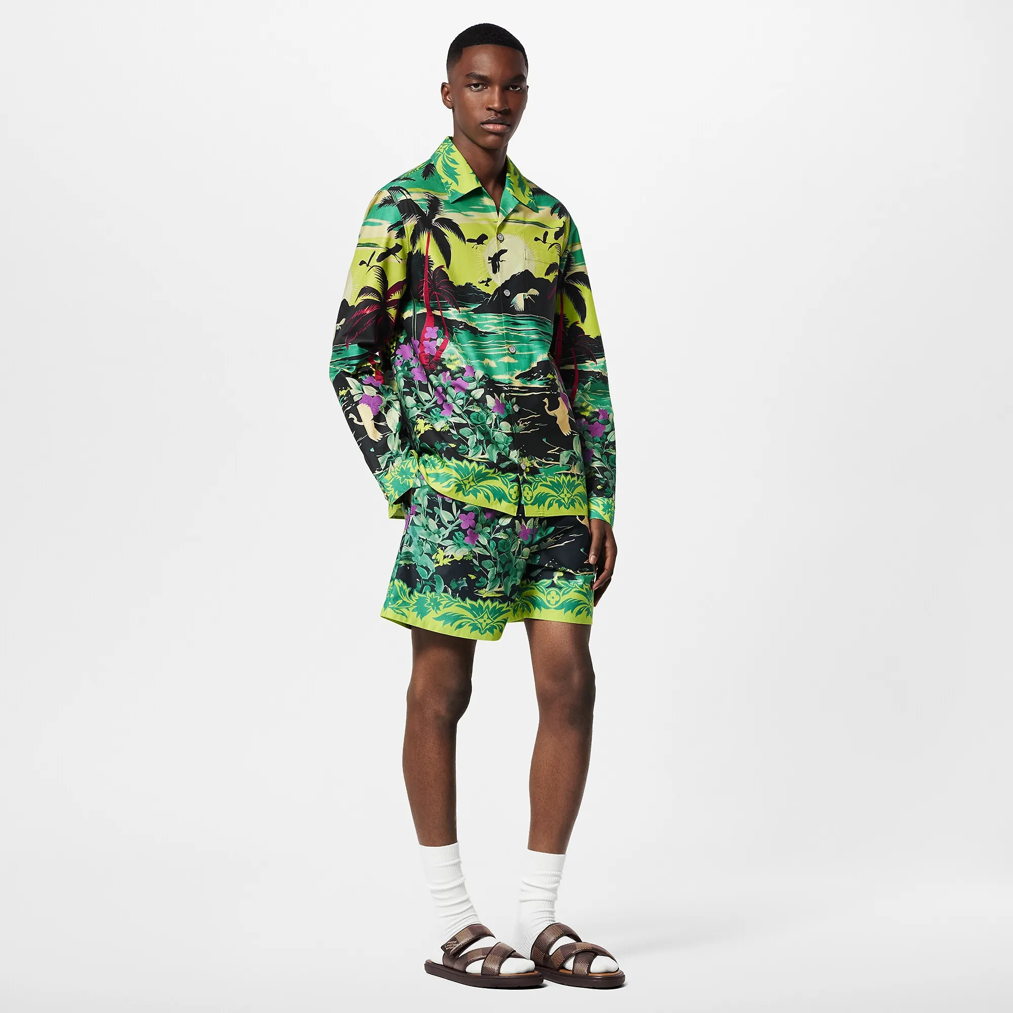 Louis Vuitton Drawstring Cotton Shorts - Men - Ready-to-Wear 1AFRJY