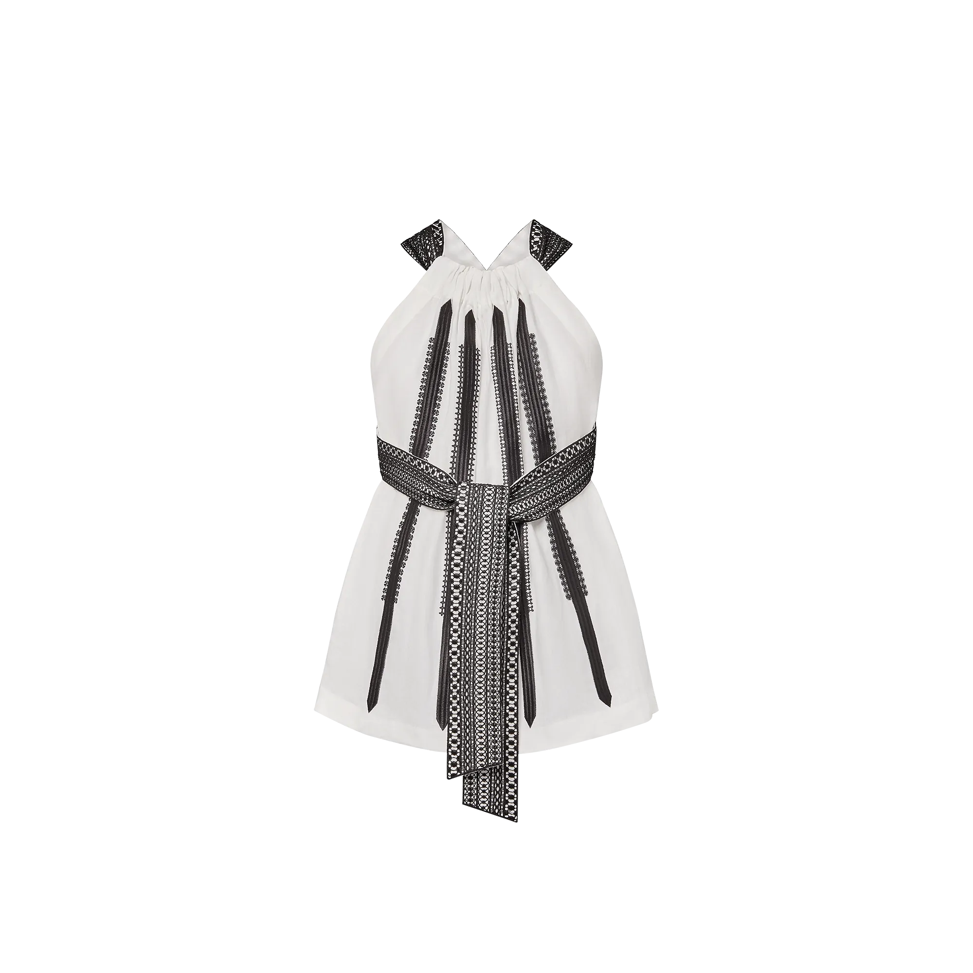 Louis Vuitton Lace Trim Halter Top - Women - Ready-to-Wear 1AFRZU