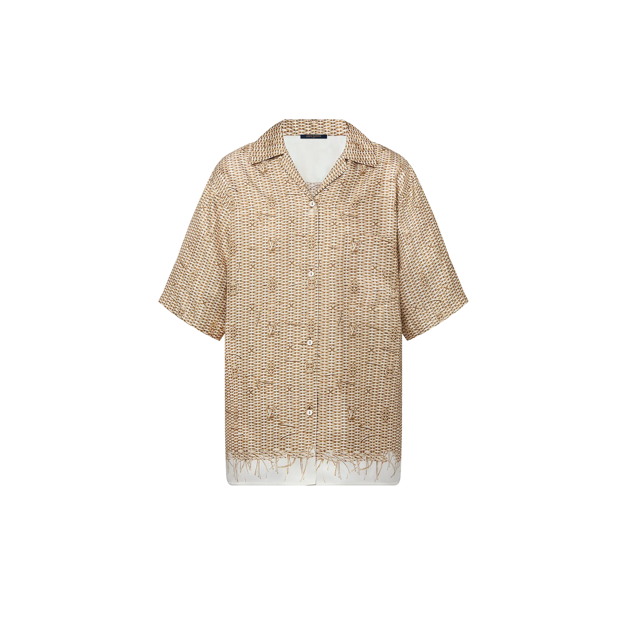 Louis Vuitton Monogram Raffia Short-Sleeved Shirt - Women - Ready-to-Wear 1AFS50