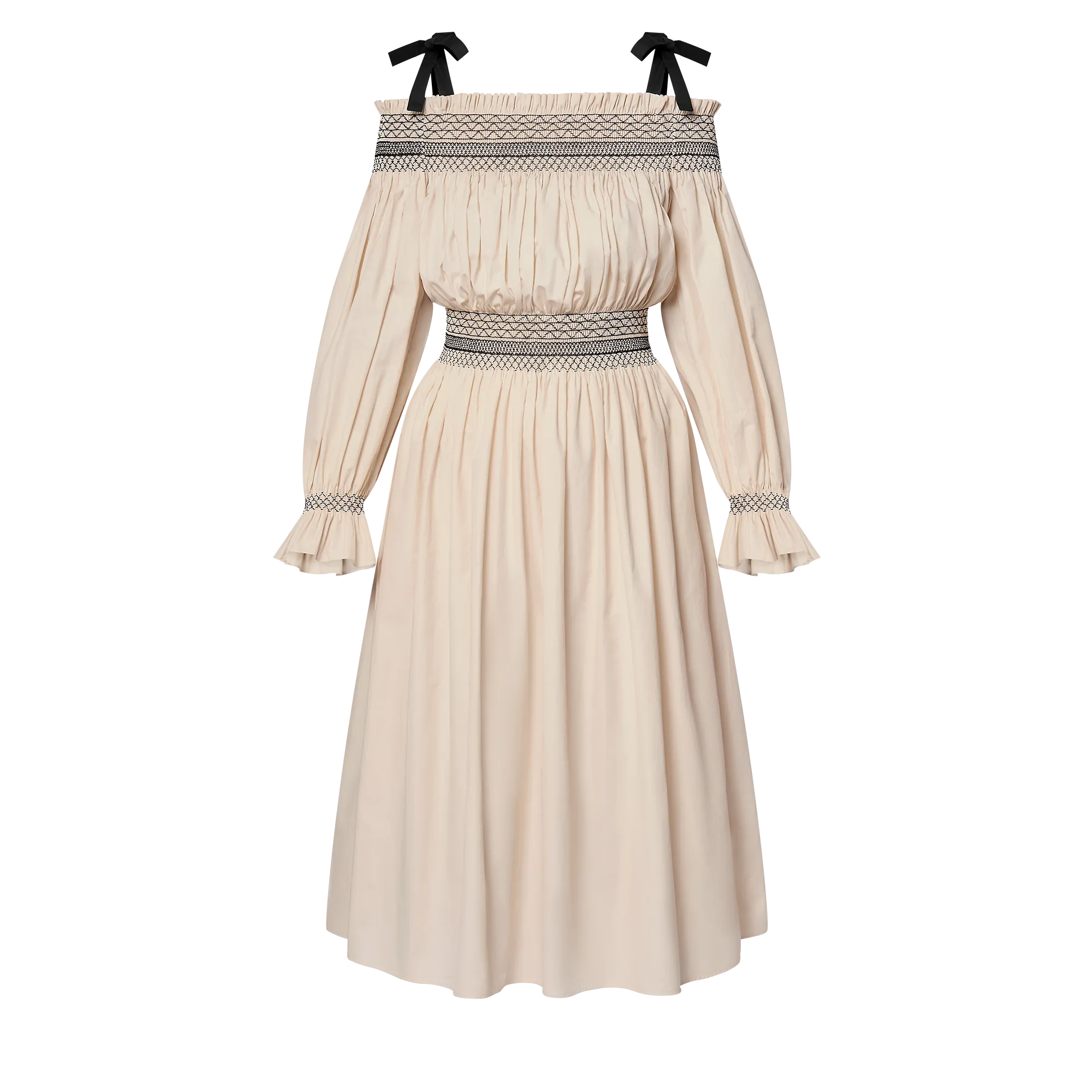 Louis Vuitton Embroidered Off-The-Shoulder Dress - Women - Ready-to-Wear 1AFSME