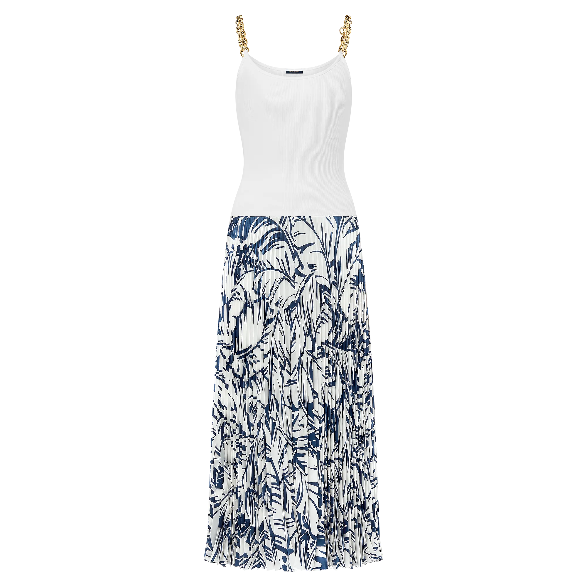 Louis Vuitton Palm Print Trompe L’Oeil Maxi Dress - Women - Ready-to-Wear 1AFSOC
