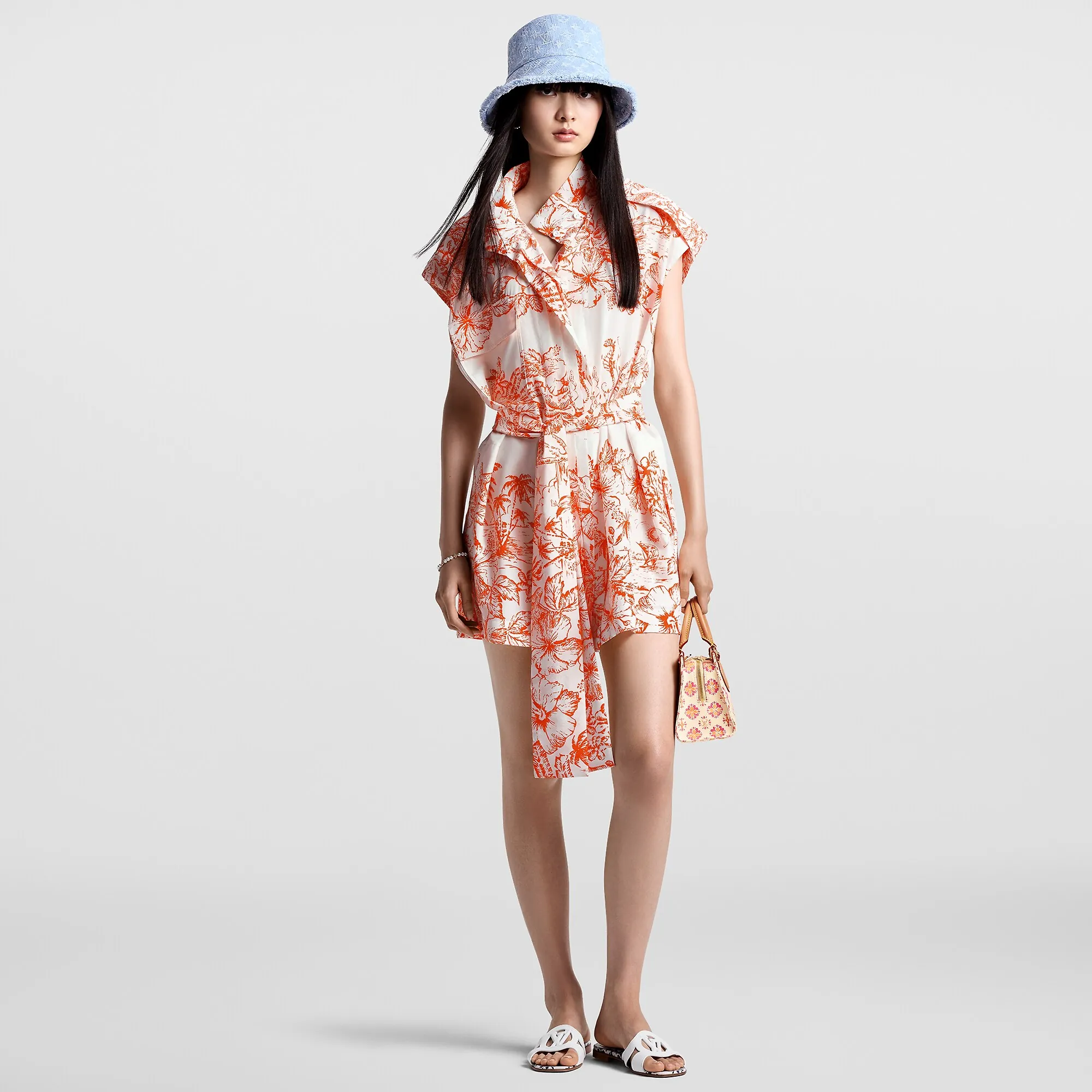 Louis Vuitton Tropical Floral Shirt Dress - Women - Ready-to-Wear 1AFSPO