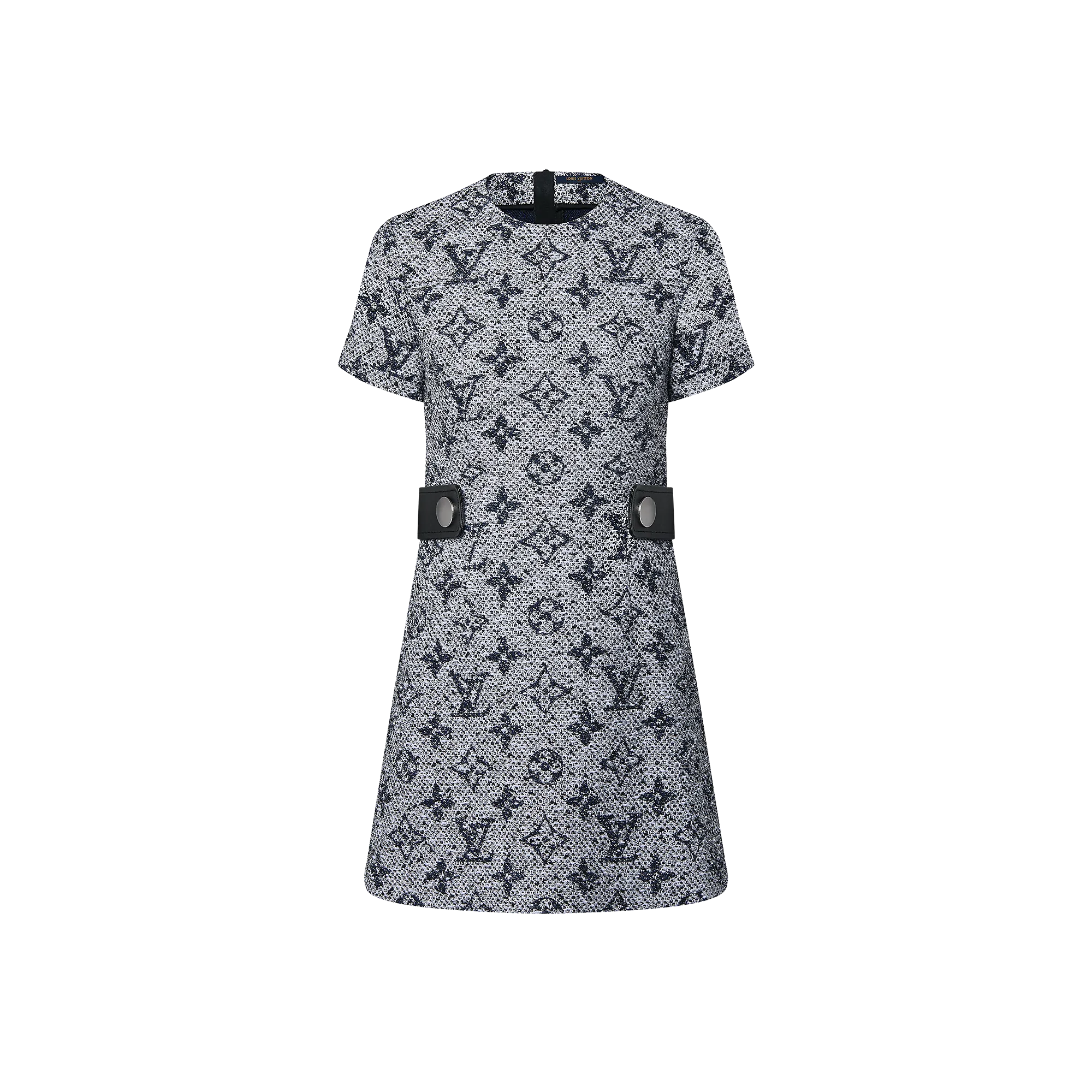 Louis Vuitton Monogram Tweed Martingale Dress - Women - Ready - to - Wear 1AFSX0