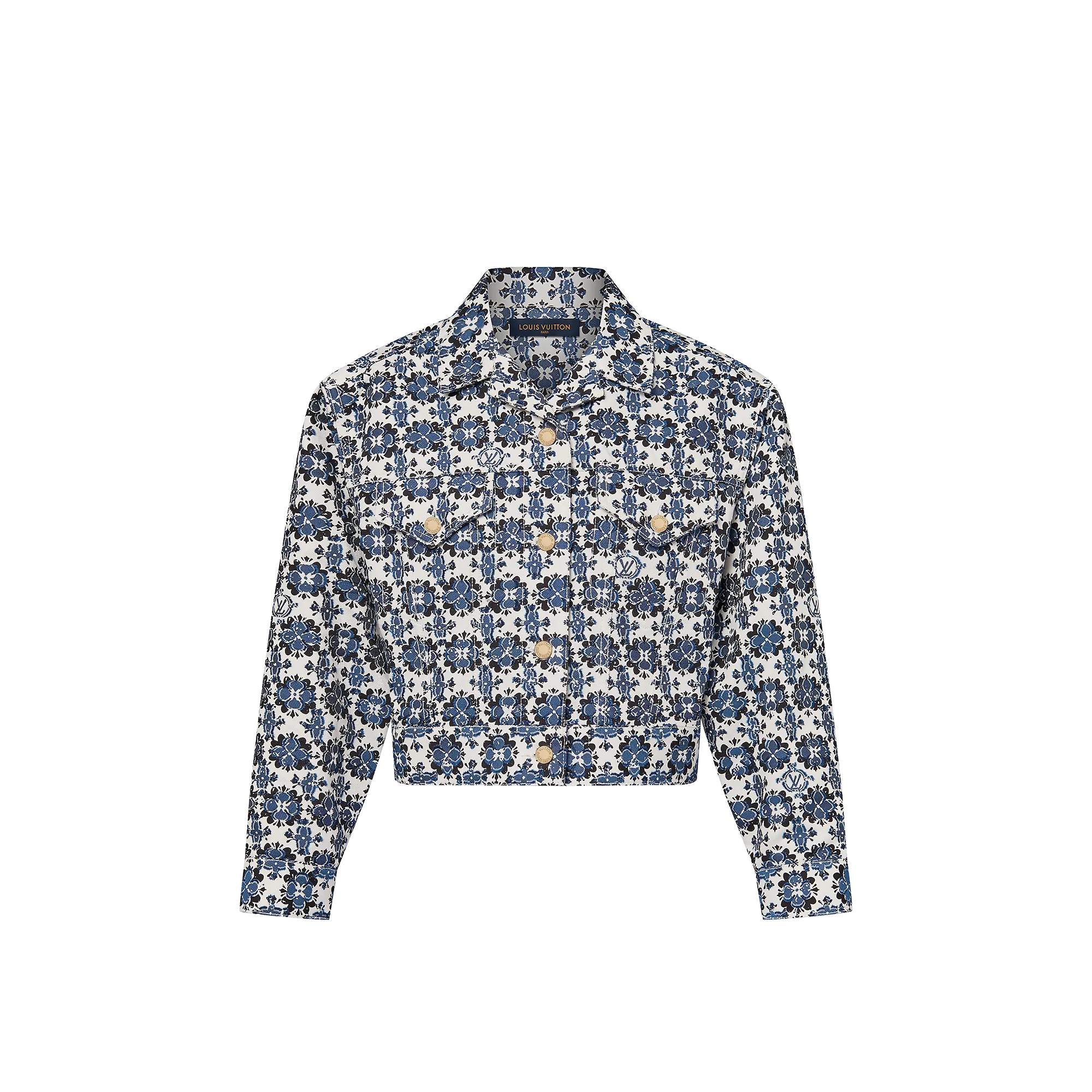 Louis Vuitton Monogram Flower Mosaic Denim Jacket - Women - Ready-to-Wear 1AFT18