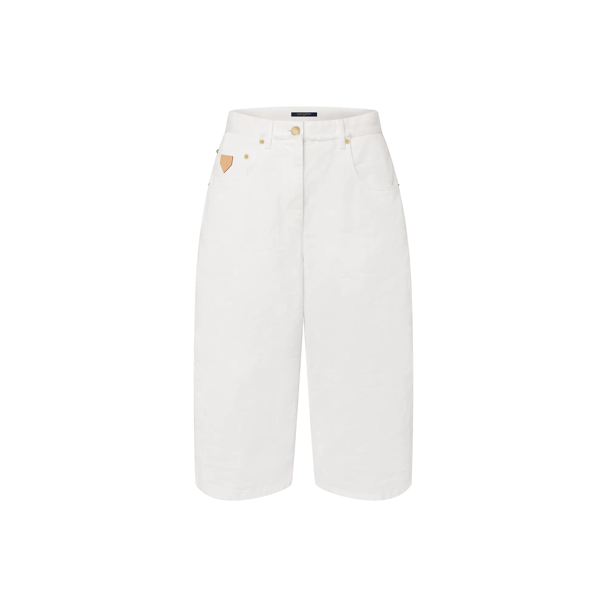 Louis Vuitton Frayed Seam Bermuda Shorts - Women - Ready-to-Wear 1AFTD3