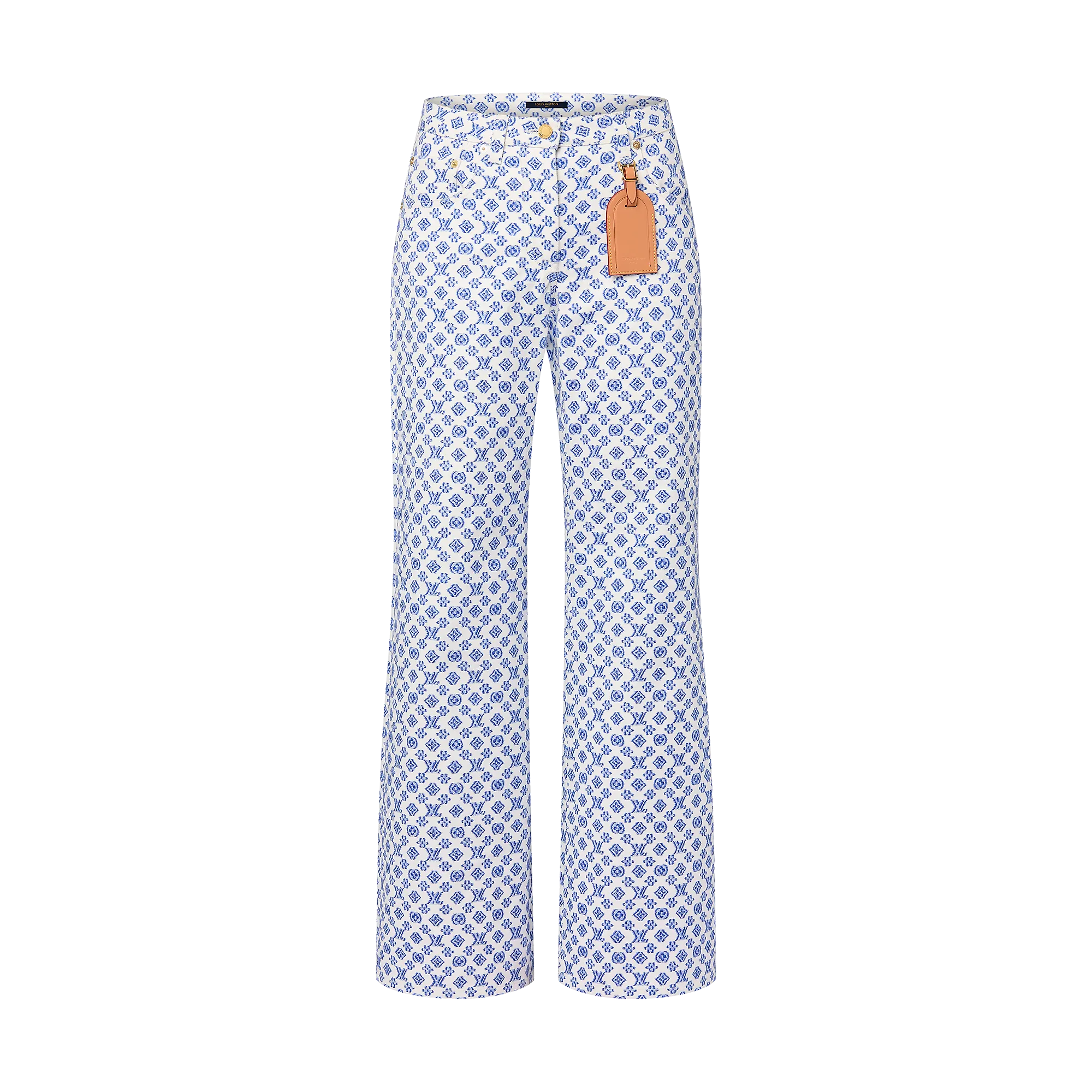 Louis Vuitton Blurry Monogram Boot-Cut Jeans - Women - Ready-to-Wear 1AFTEN