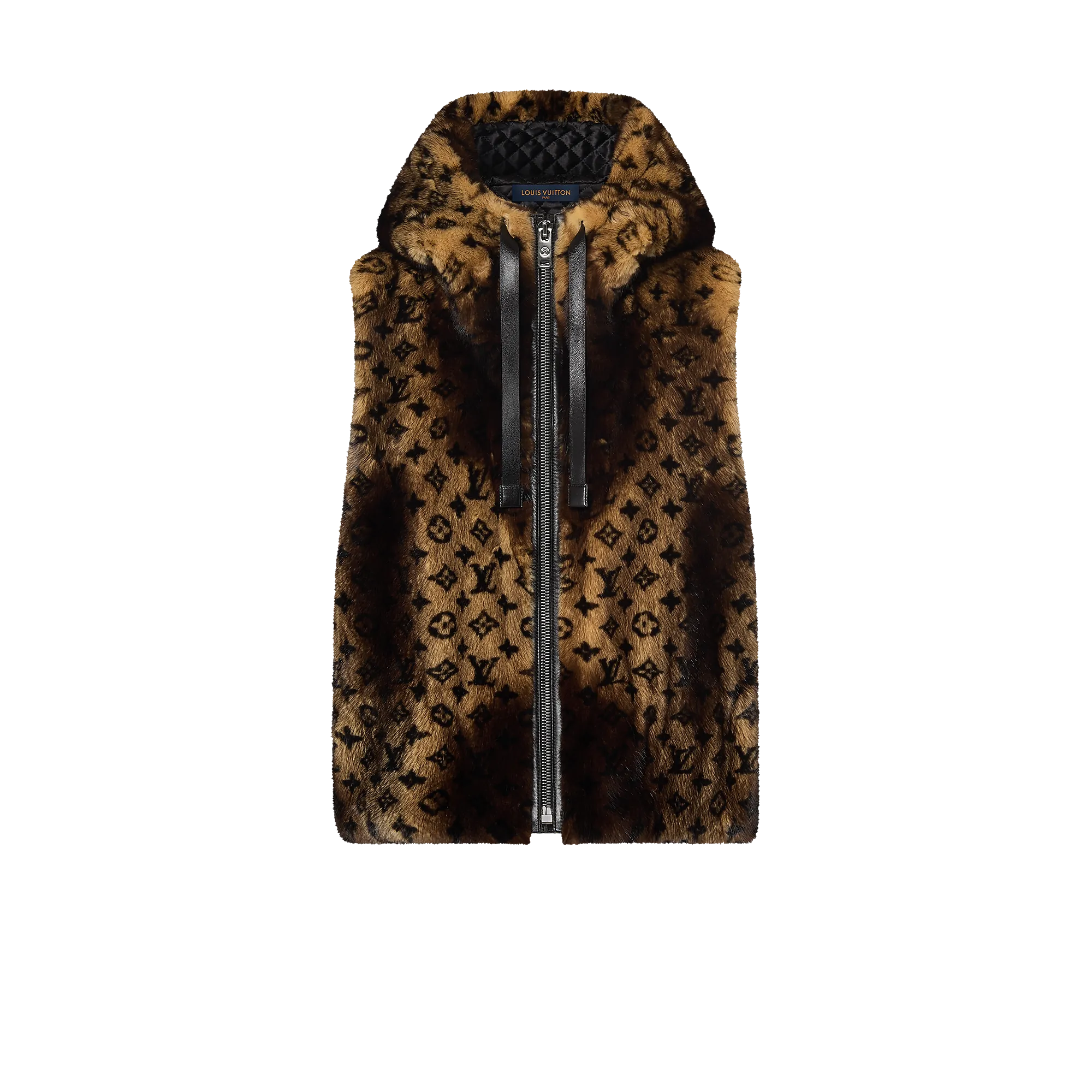 Louis Vuitton Monogram Mink Hooded Gilet - Women - Ready - to - Wear 1AFTIV