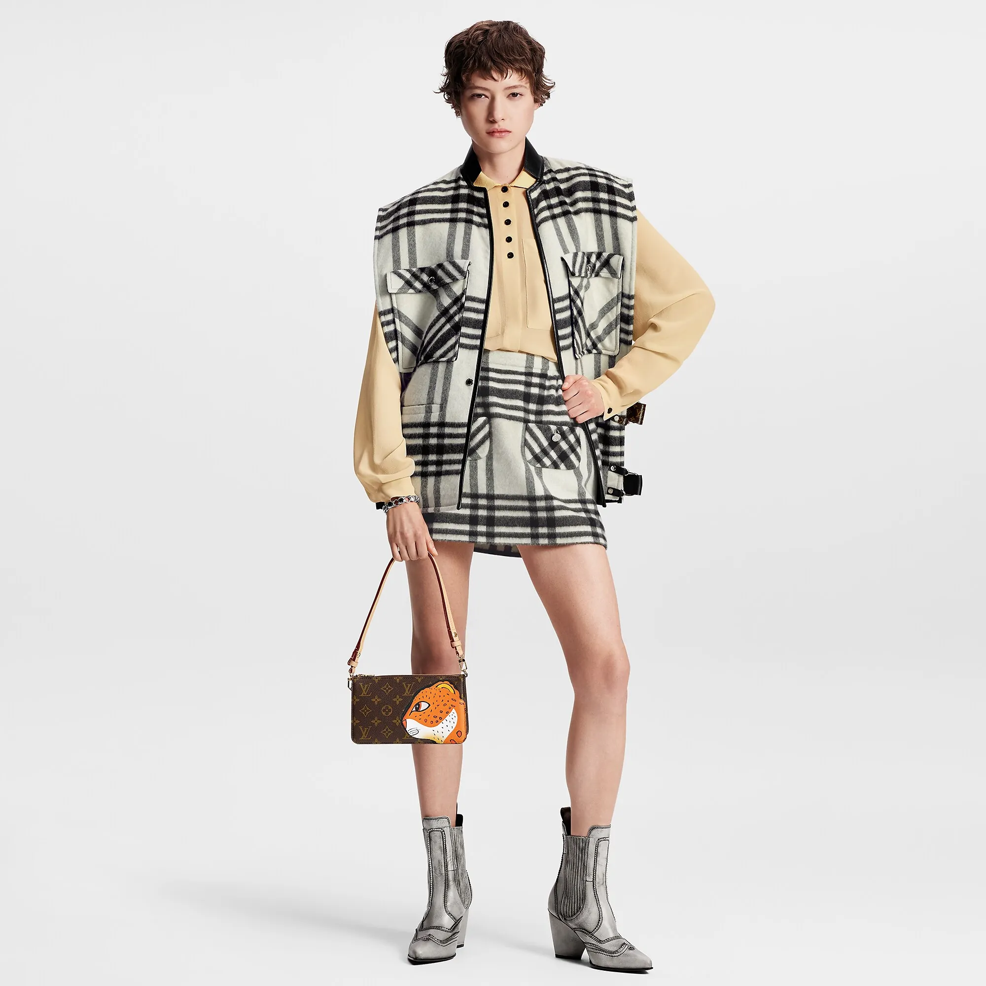 Louis Vuitton Tartan Utility Jacket - Women - Ready - to - Wear 1AFTJI