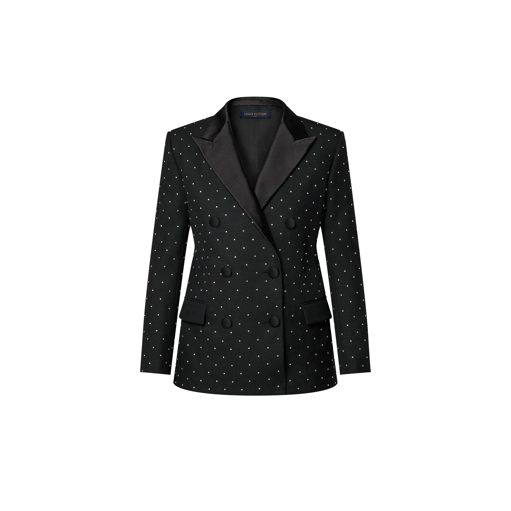 Louis Vuitton Double-Breasted Rhinestone Blazer - Women - Ready-to-Wear 1AFTLJ