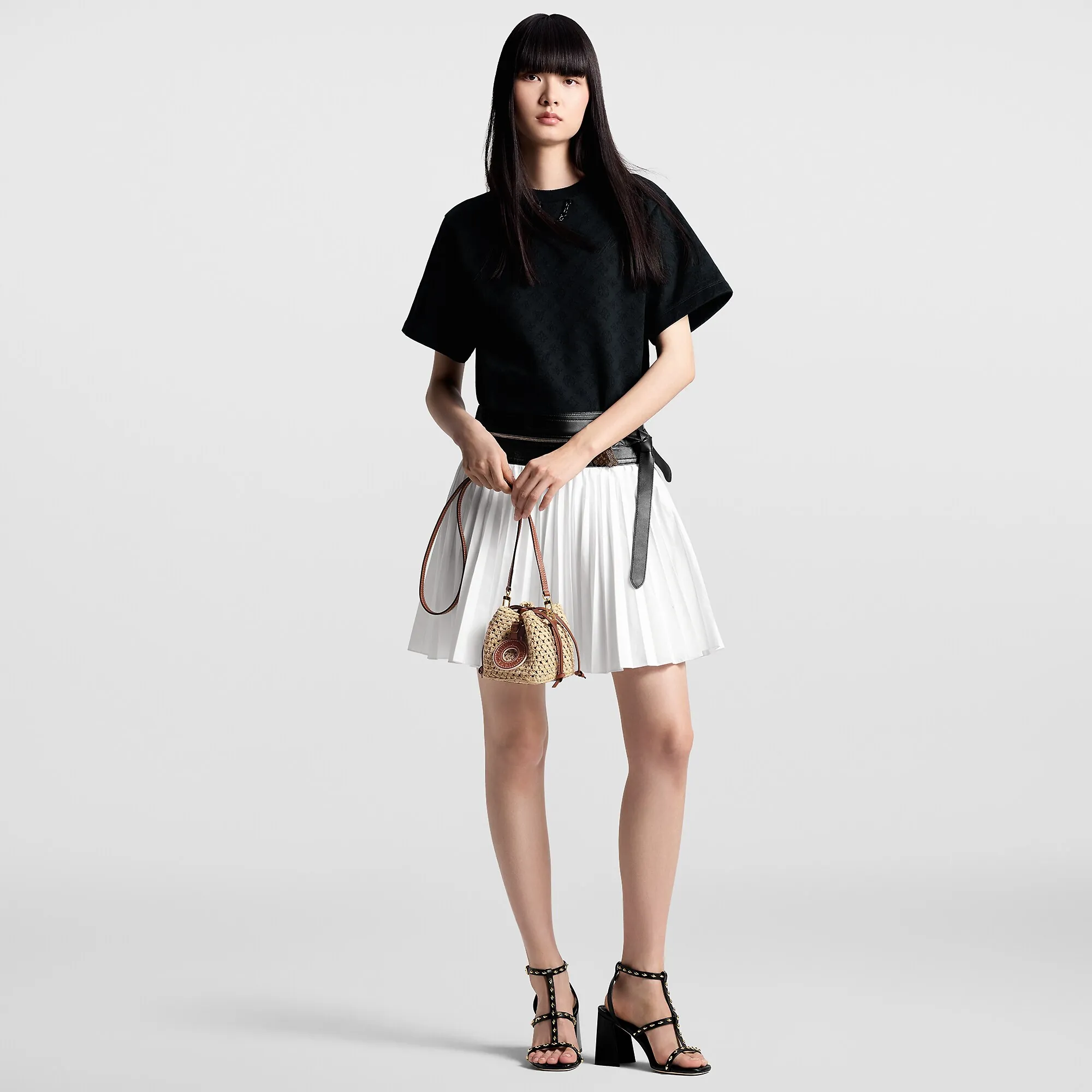 Louis Vuitton Monogram Jacquard T-Shirt - Women - Ready-to-Wear 1AFTN5 Black