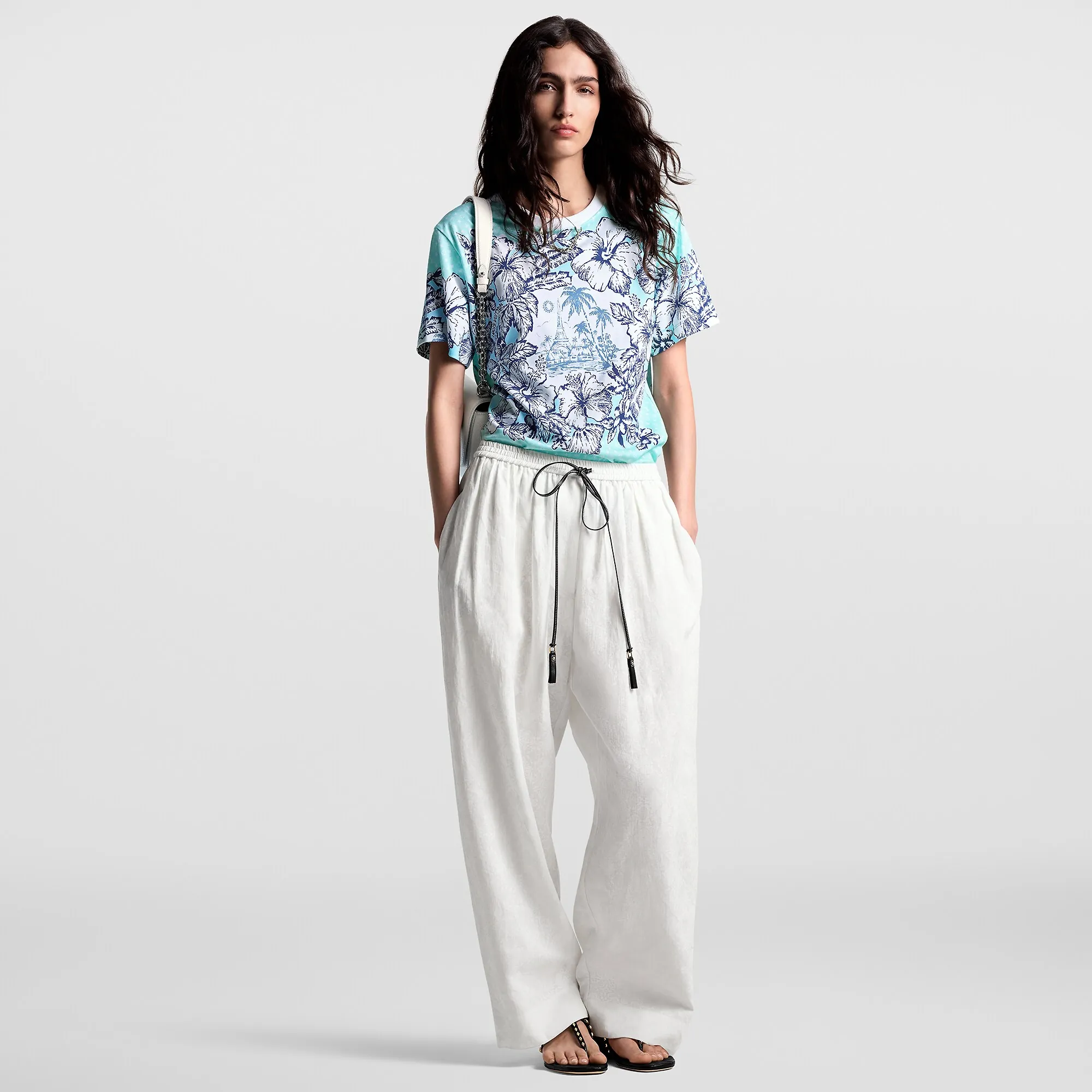 Louis Vuitton Tropical Floral Print T-Shirt - Women - Ready-to-Wear 1AFTOB