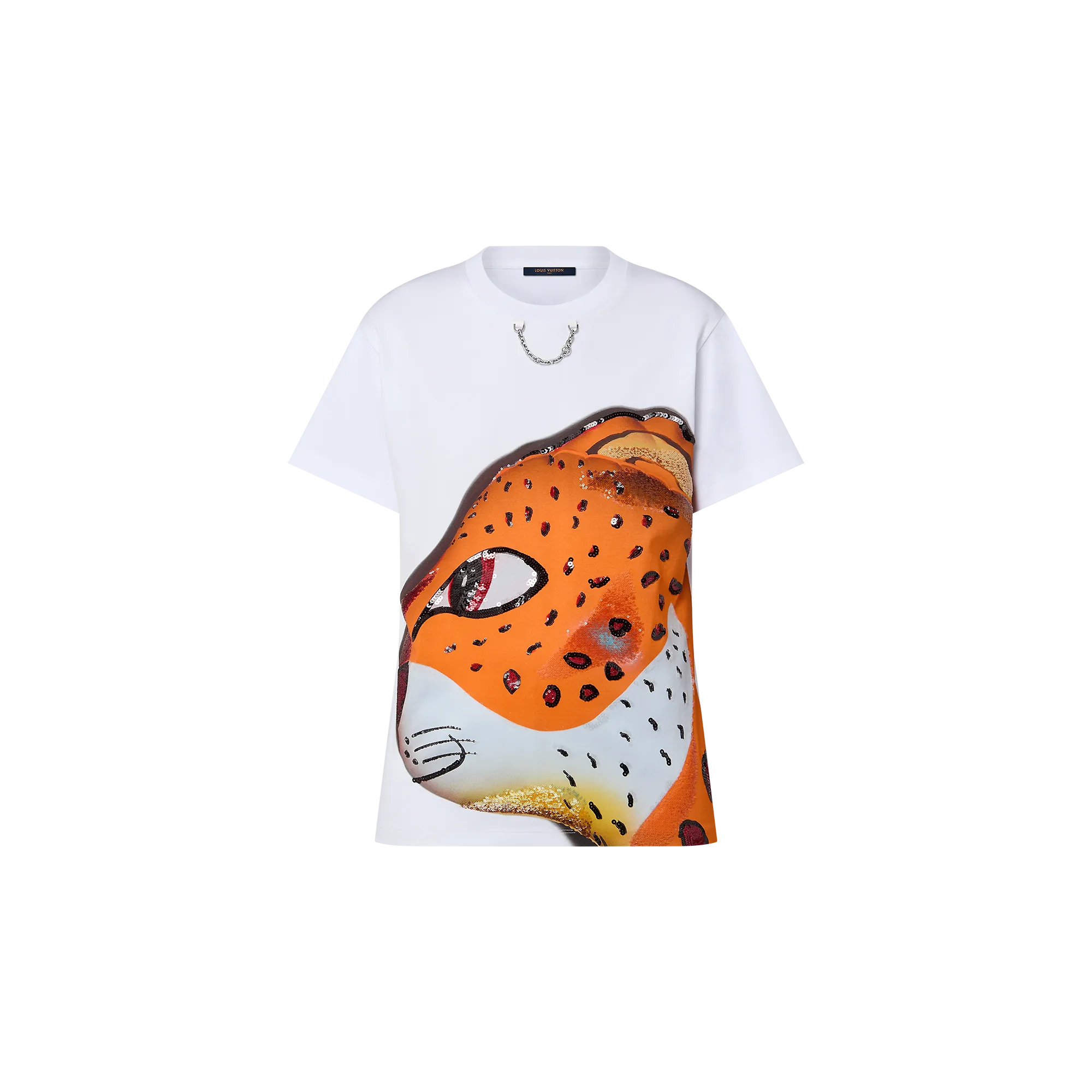 Louis Vuitton Sequin Leopard T-Shirt - Women - Ready-to-Wear 1AFTS7