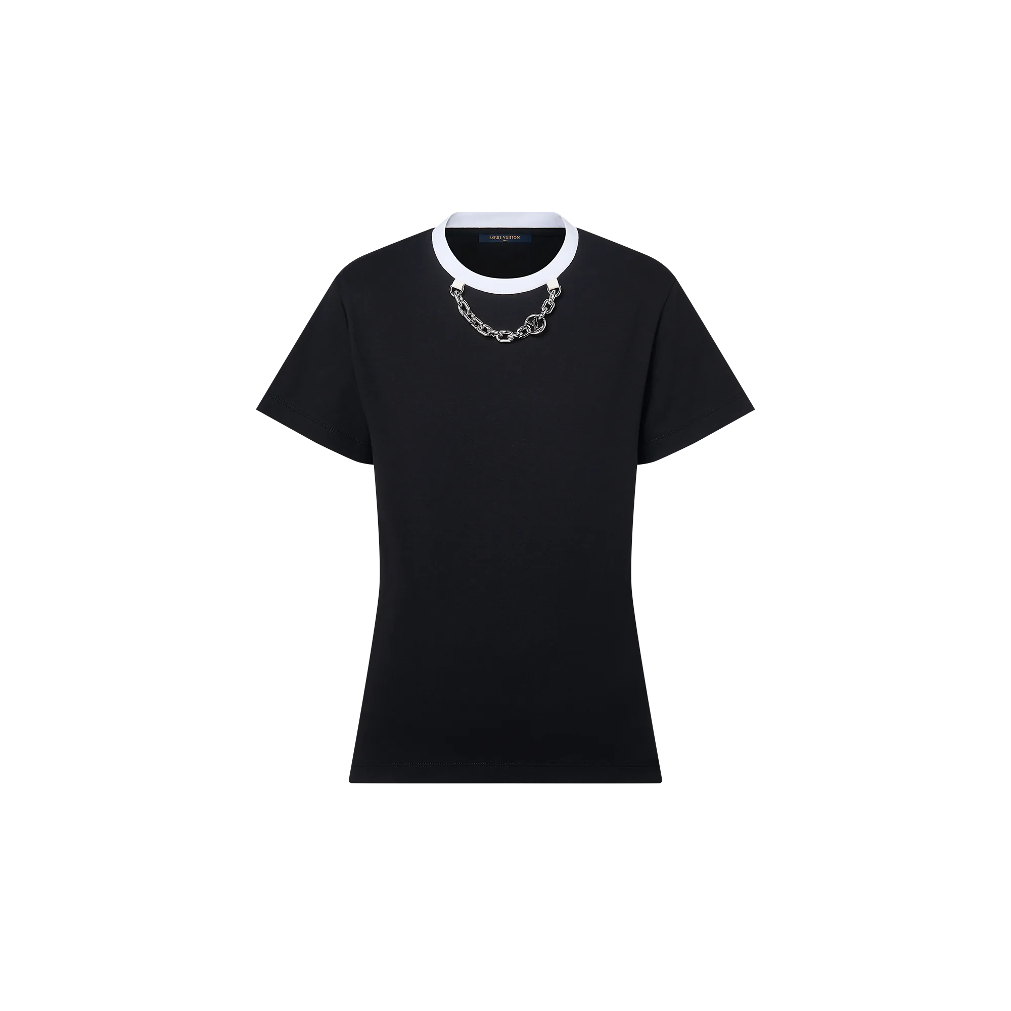 Louis Vuitton Chunky Chain T - Shirt - Women - Ready - to - Wear 1AFTSL Black