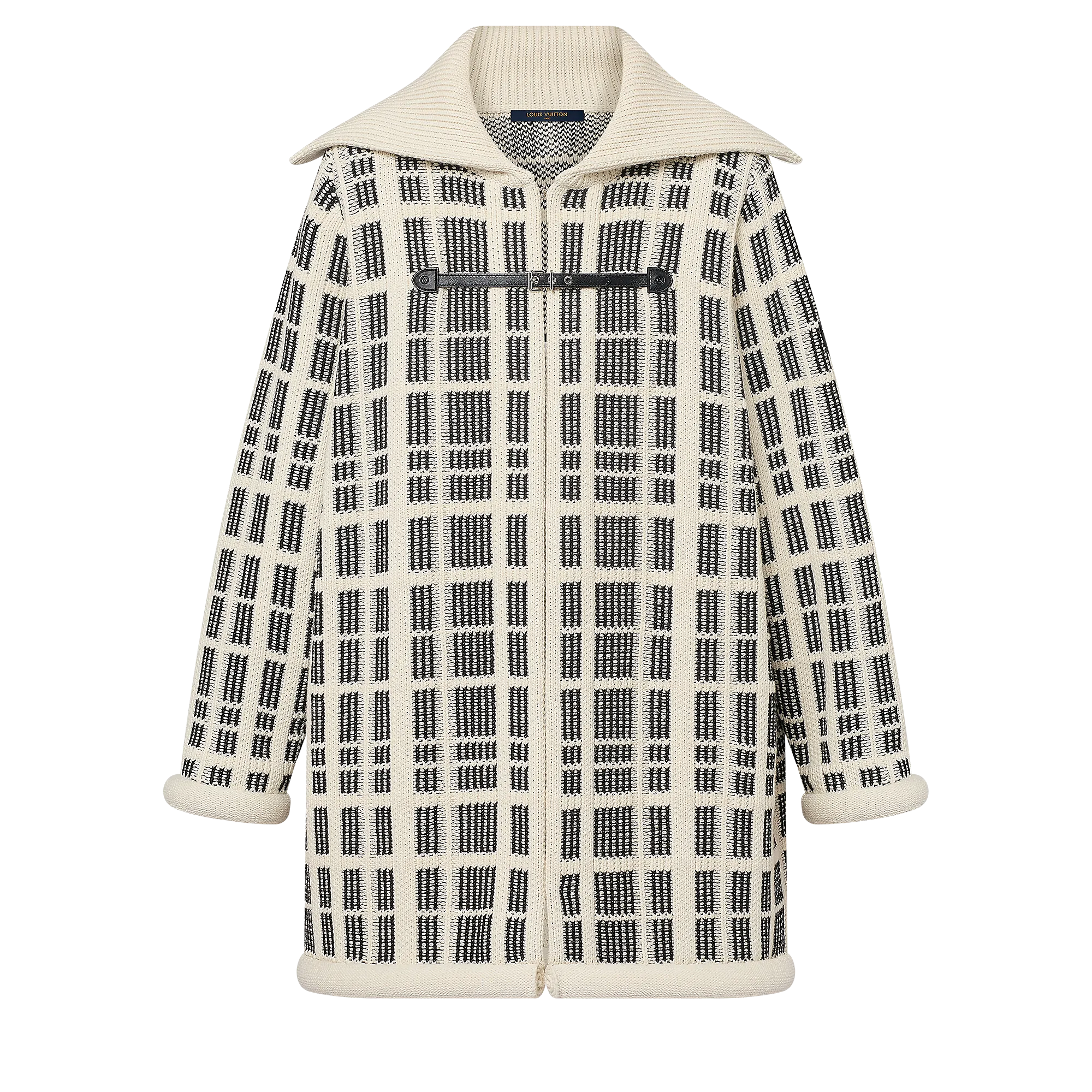 Louis Vuitton Graphic Tweed Knit Coat - Women - Ready - to - Wear 1AFU07