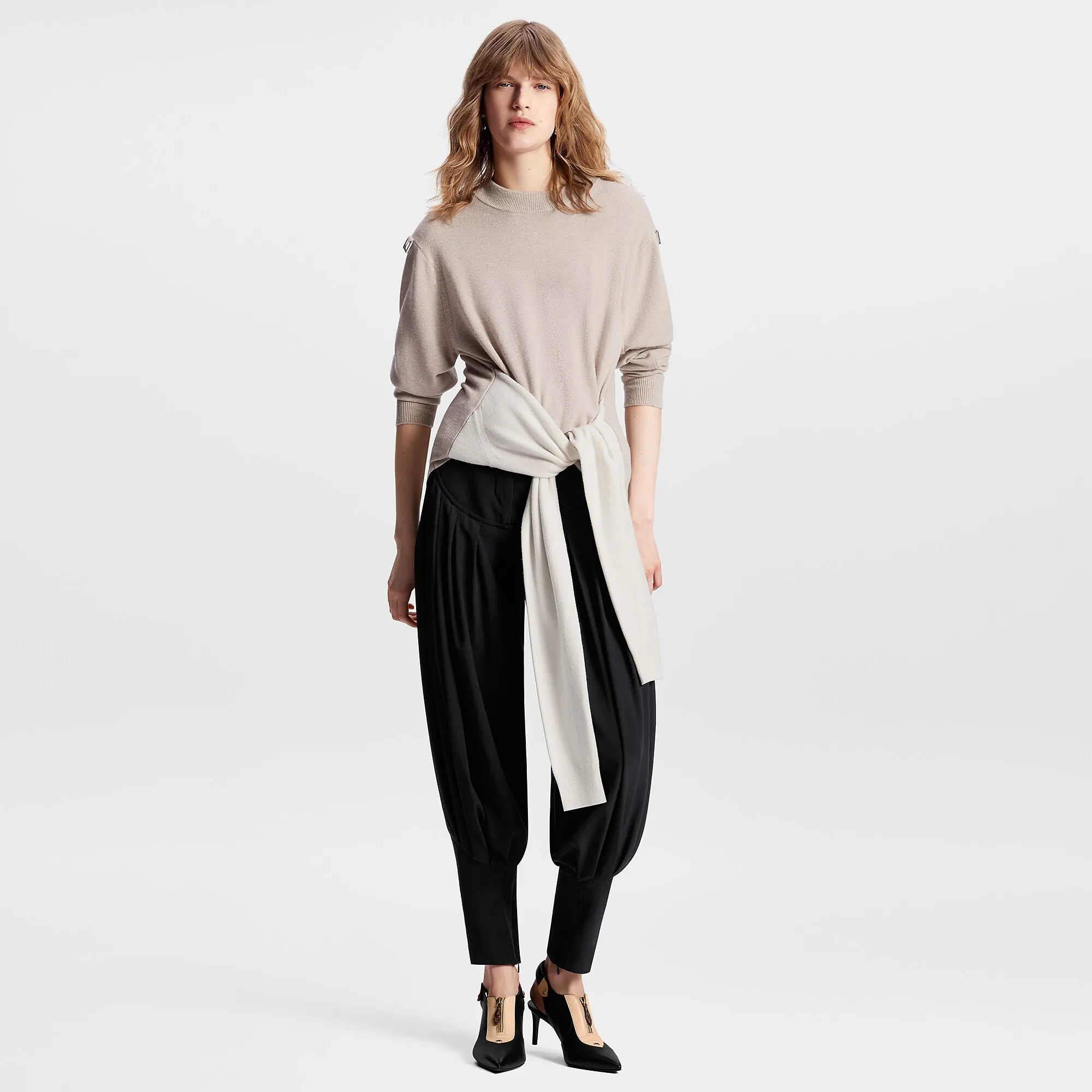 Louis Vuitton Sleeve Tie Knit Dress - Women - Ready - to - Wear 1AFU13