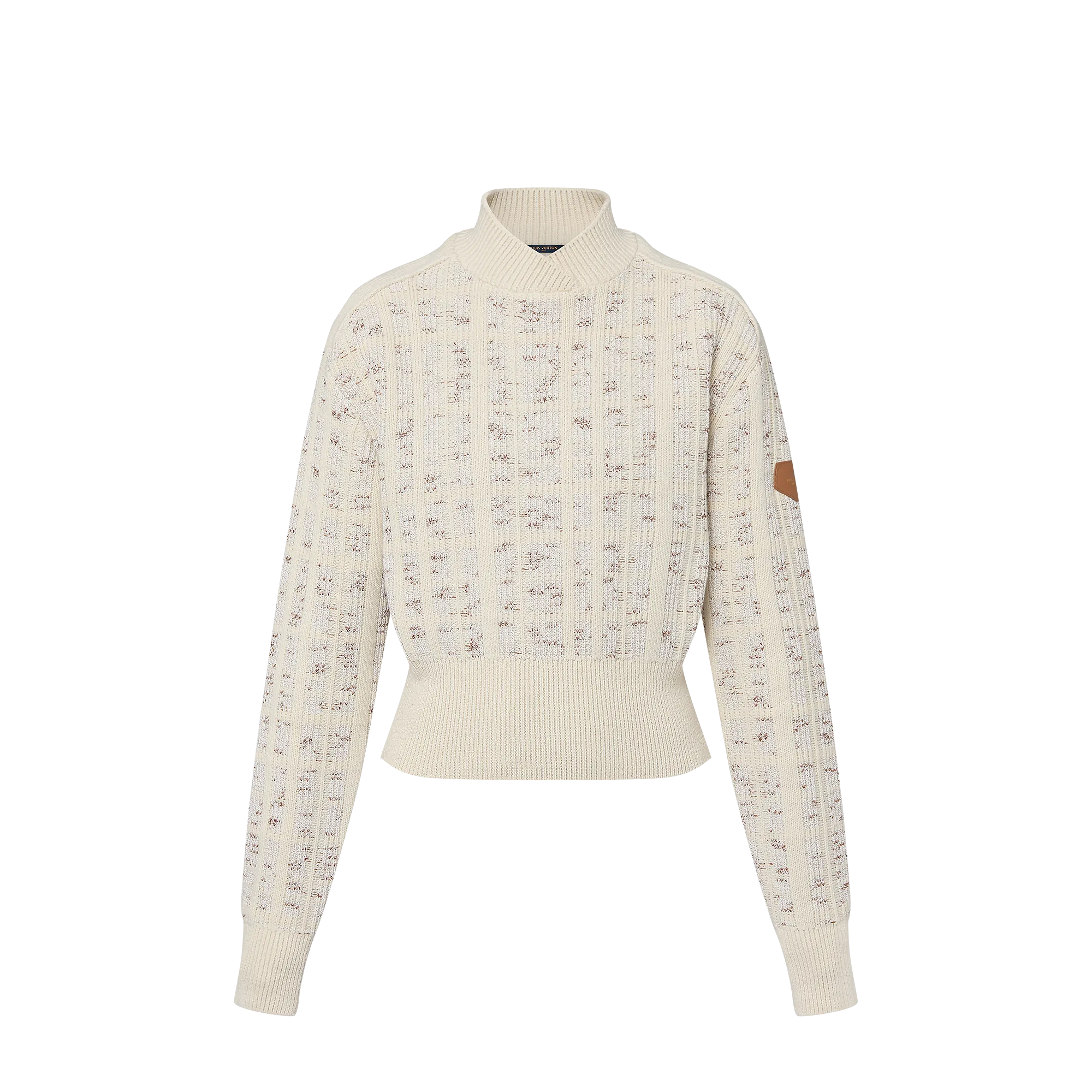 Louis Vuitton Tweed Knit Pullover - Women - Ready - to - Wear 1AFUC2 Ecru