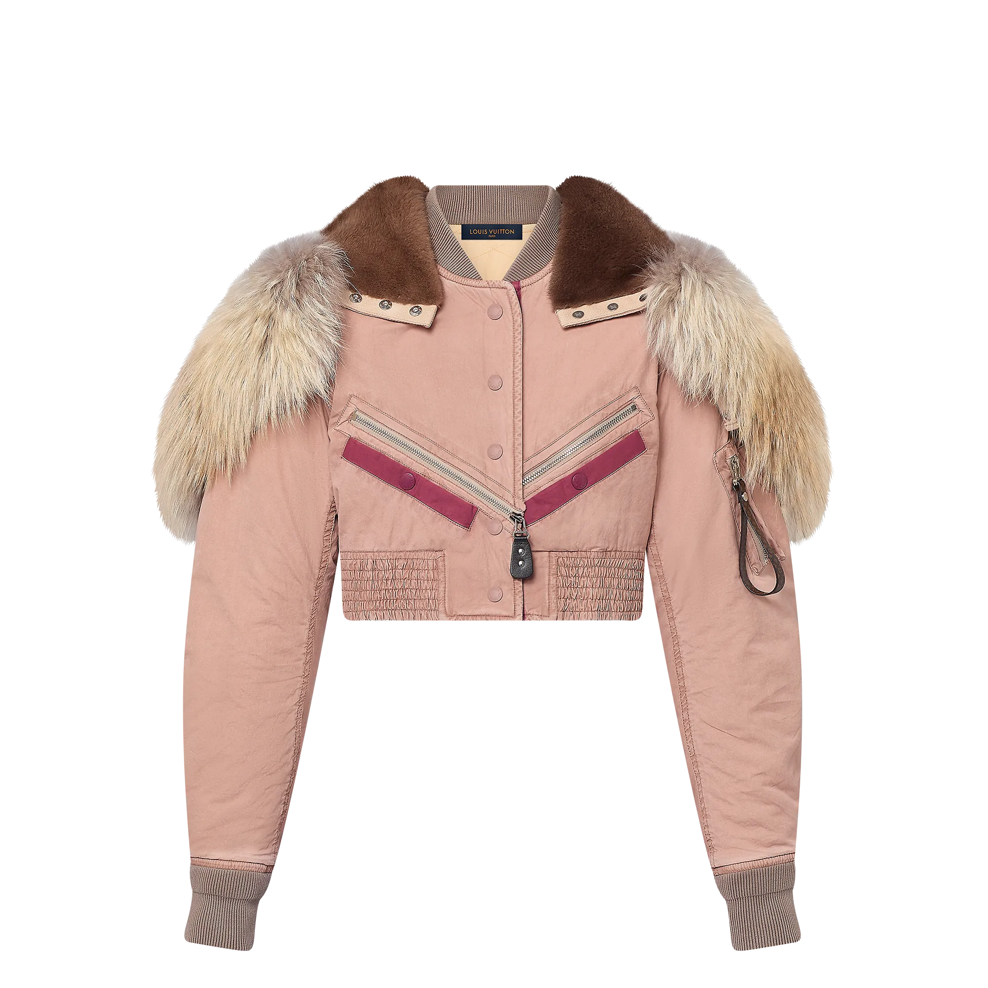 Louis Vuitton Hooded Cropped Utility Bomber Jacket - Women - Ready-to-Wear 1AFUHF