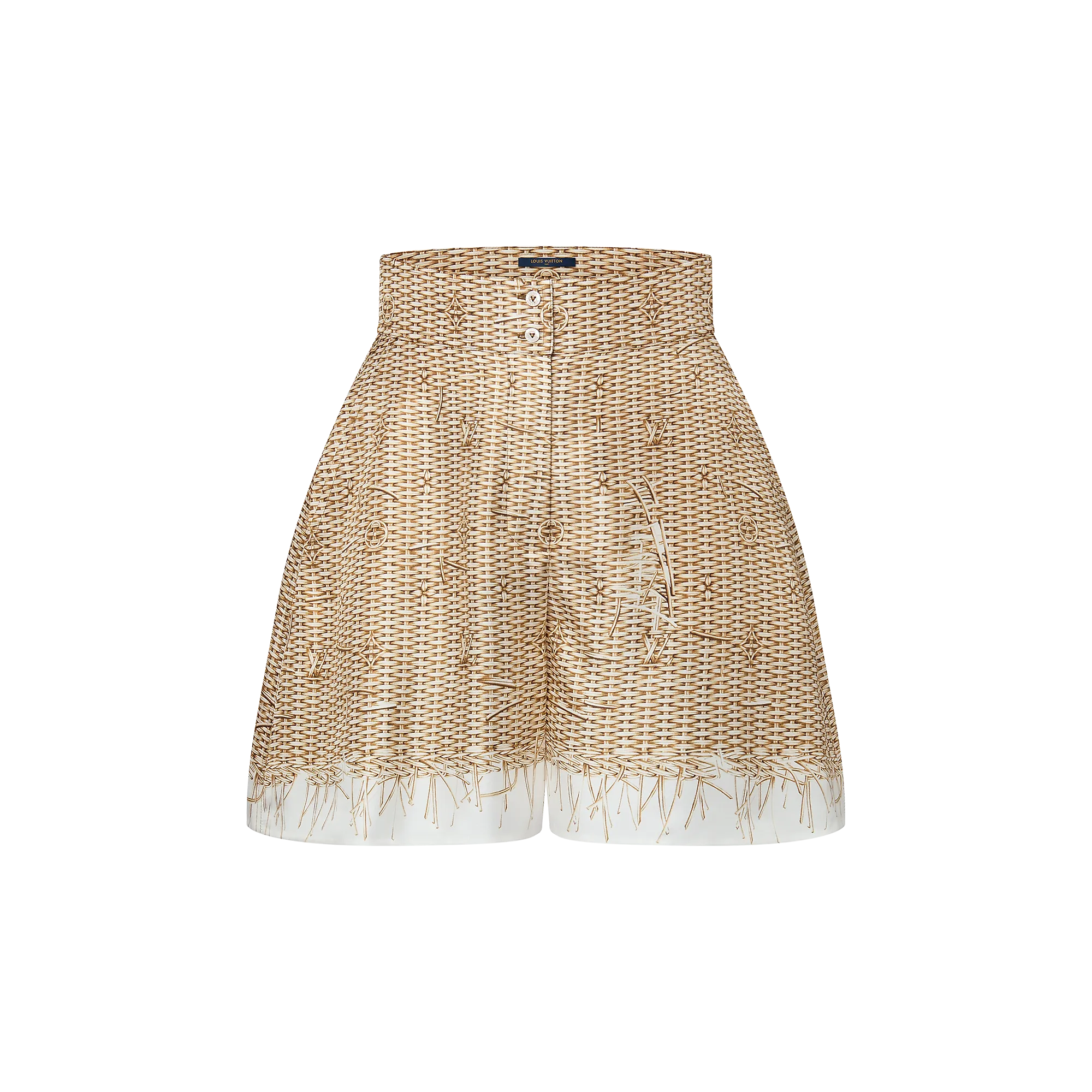 Louis Vuitton Monogram Raffia Pajama Shorts - Women - Ready-to-Wear 1AFUIZ