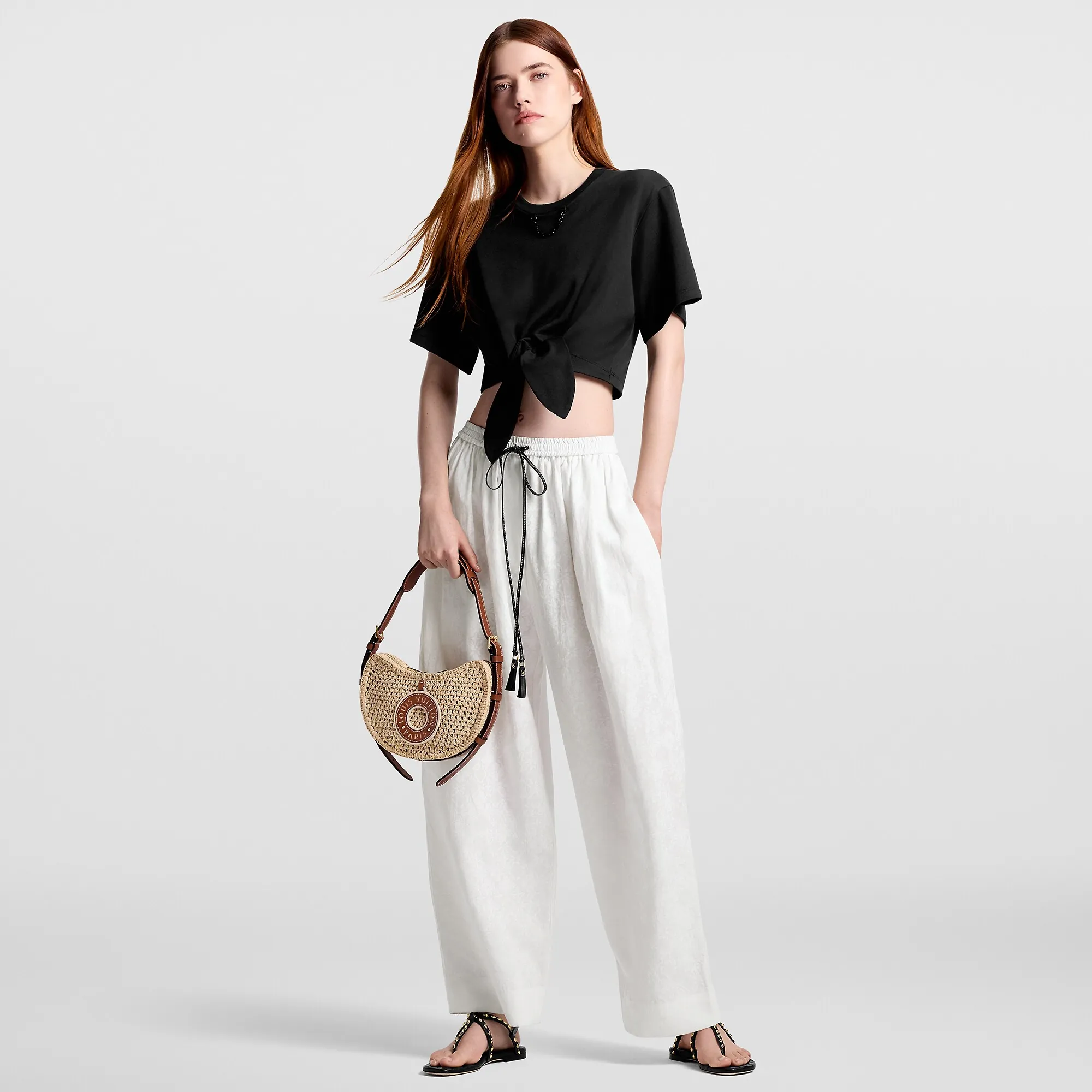 Louis Vuitton Monogram Tile Baggy Pajama Pants - Women - Ready-to-Wear 1AFUK3