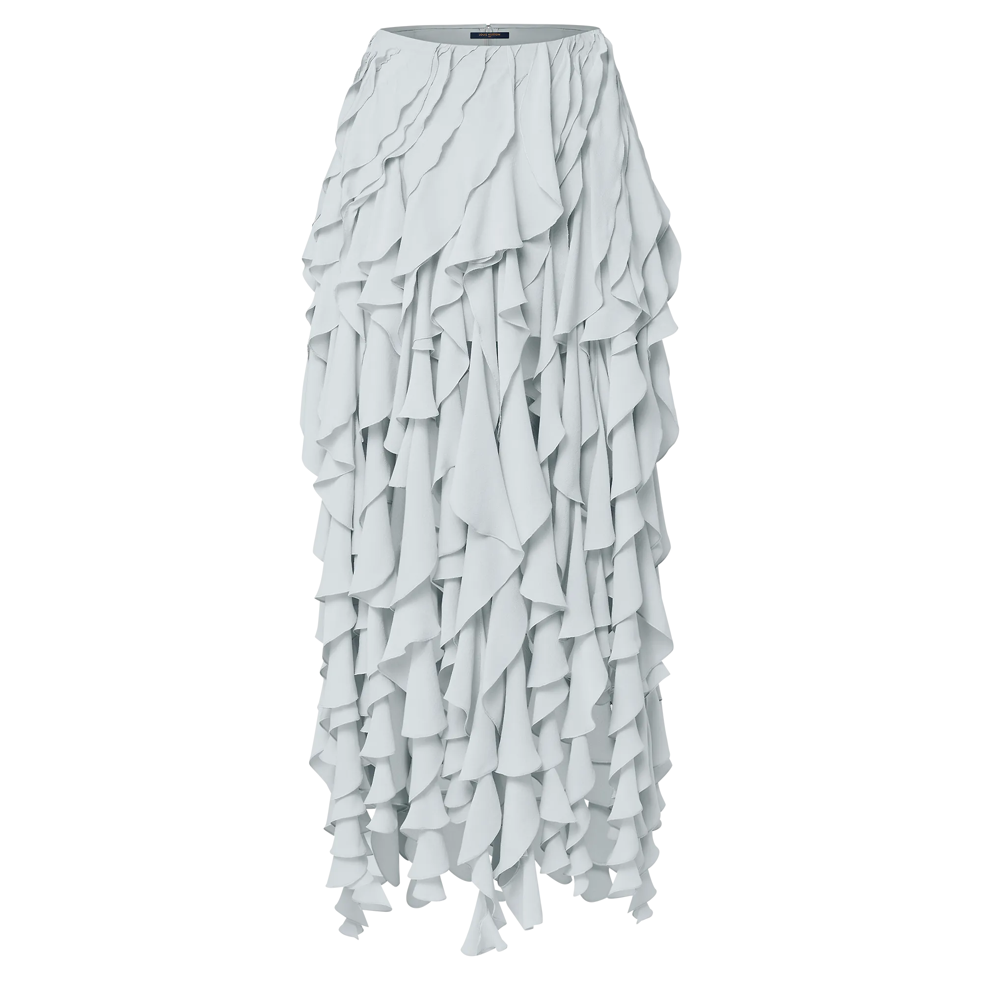 Louis Vuitton Carnation Print Ruffle Skirt - Women - Ready-to-Wear 1AFUQR