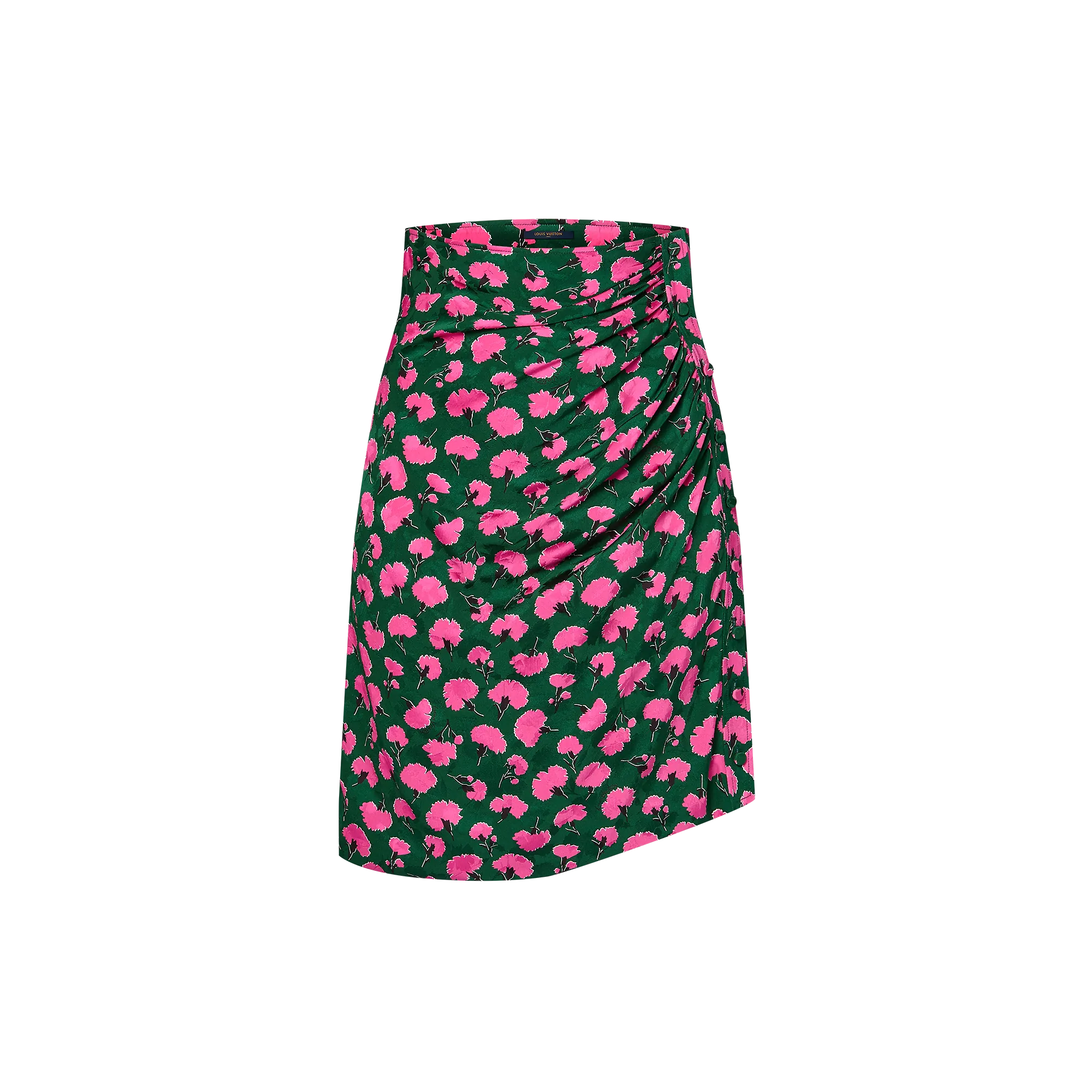 Louis Vuitton Carnation Print Ruched Skirt - Women - Ready-to-Wear 1AFURF
