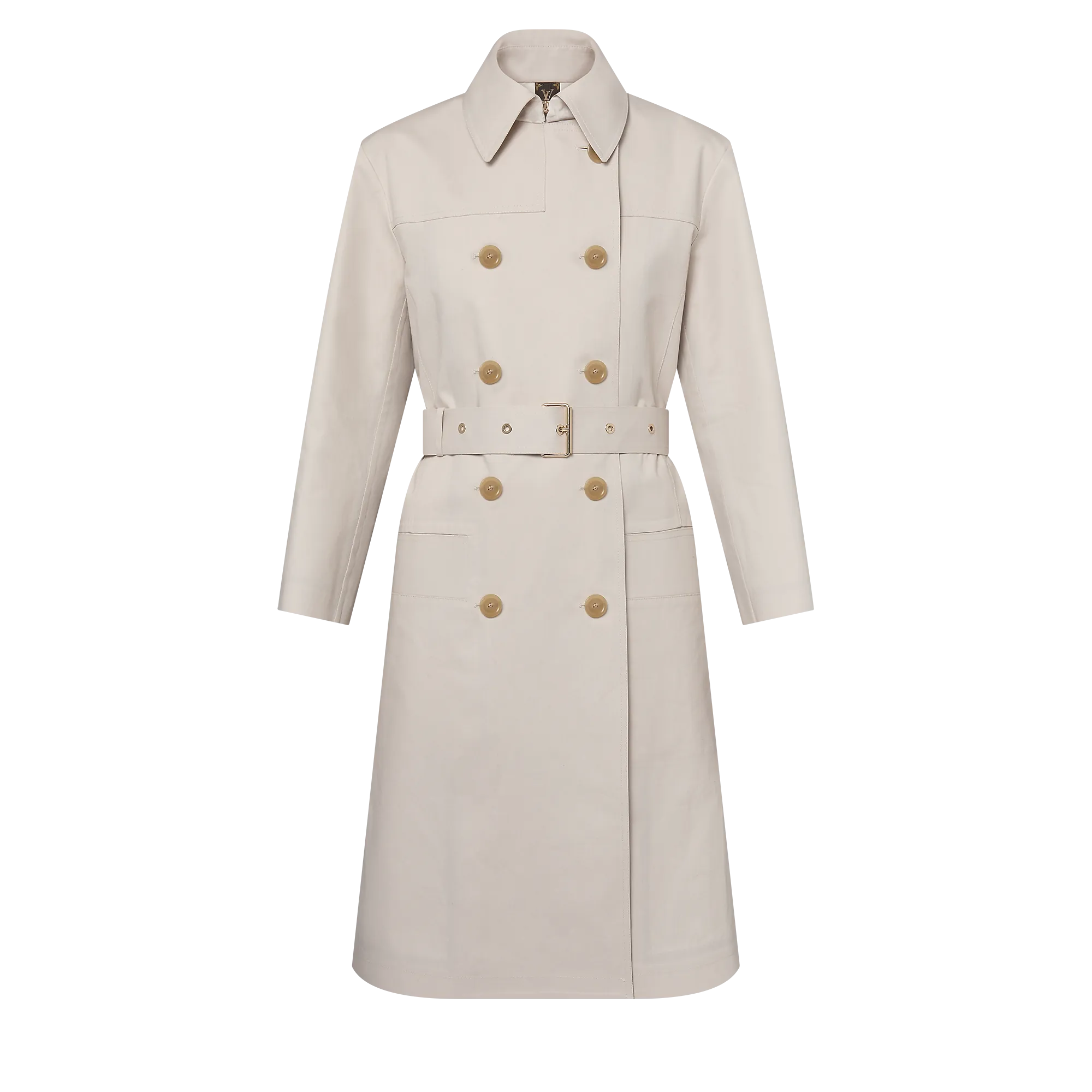 Louis Vuitton Monogram Accent Coat - Women - Ready - to - Wear 1AFVEH