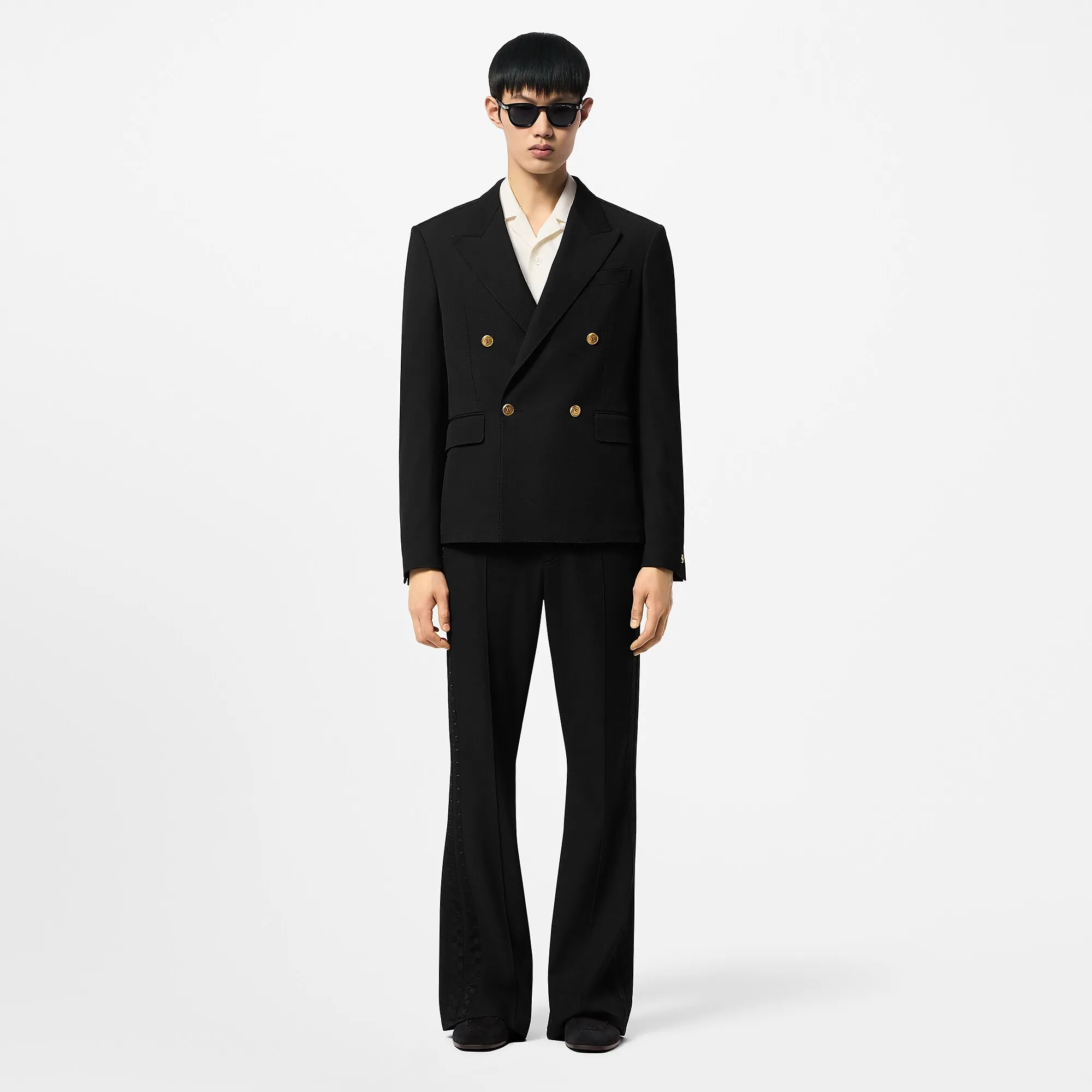 Louis Vuitton Double - Breasted Wool And Cotton Blend Tailored Jacket - Men - Ready - to - Wear 1AFVOF