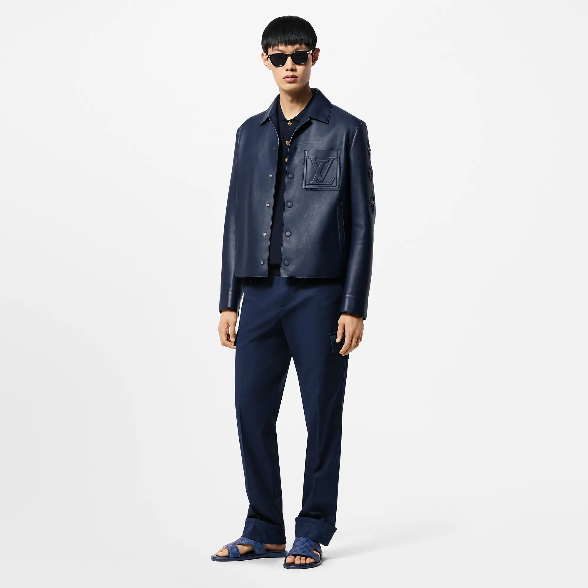 Louis Vuitton Chic Leather Blouson With 3D Details - Men - Ready - to - Wear 1AFVPN