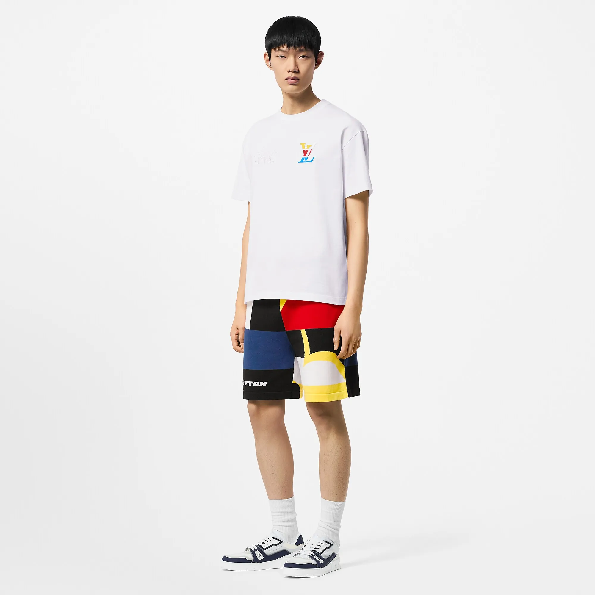 Louis Vuitton Jacquard Cotton Knit Shorts - Men - Ready - to - Wear 1AFVSH