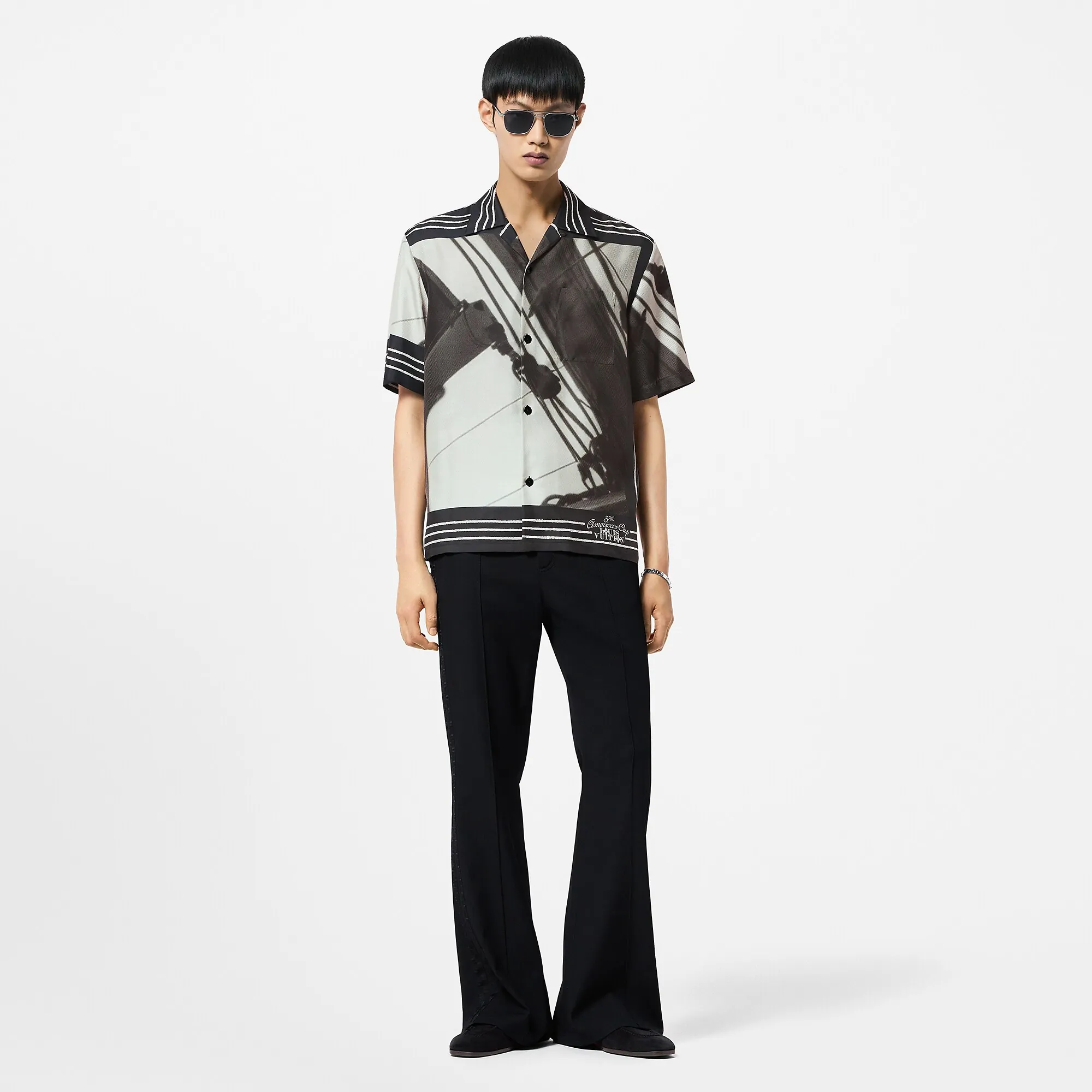 Louis Vuitton Printed Short - Sleeved Silk Shirt - Men - Ready - to - Wear 1AFVTQ