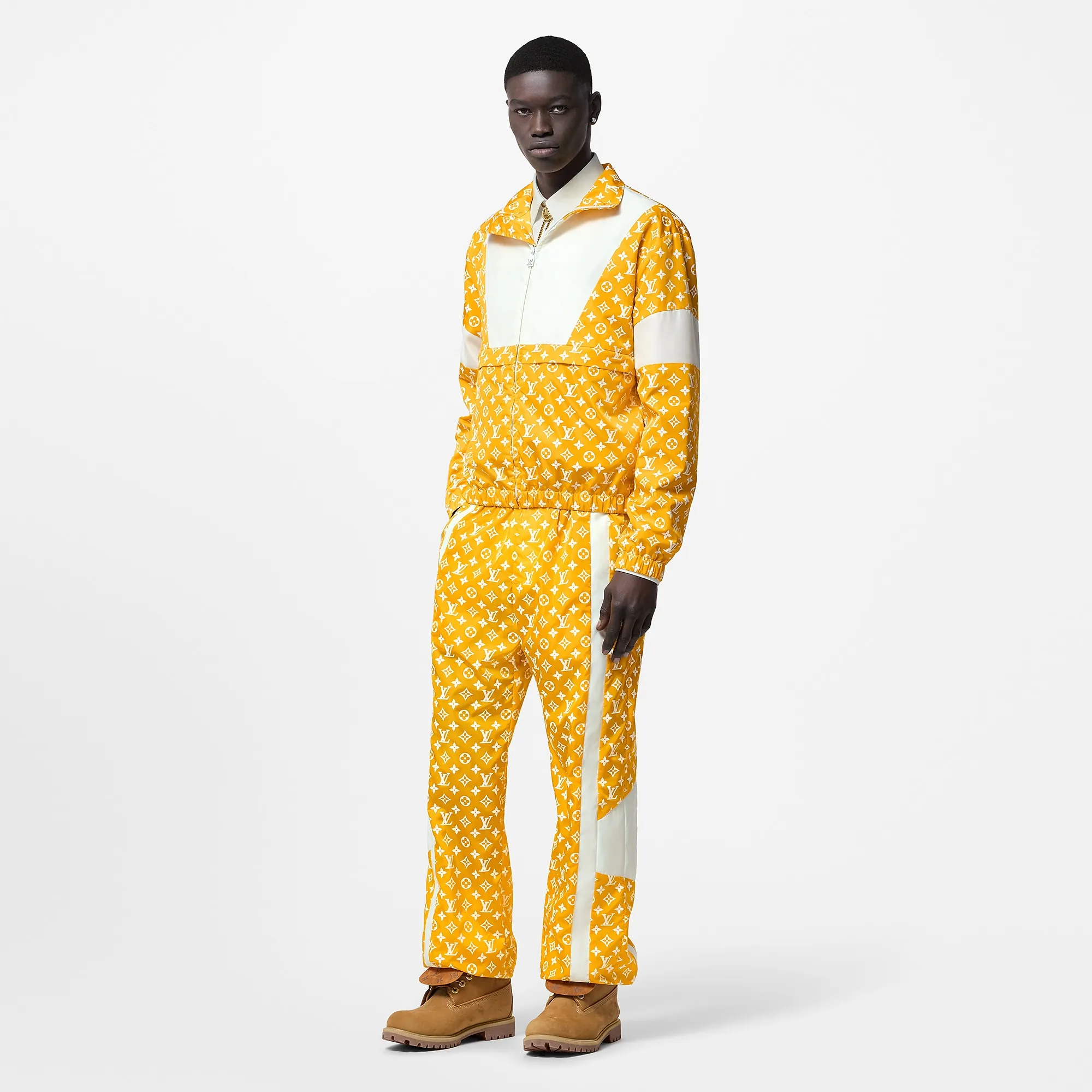 Louis Vuitton Monogram Printed Technical Track Top - Men - Ready - to - Wear 1AFWJR