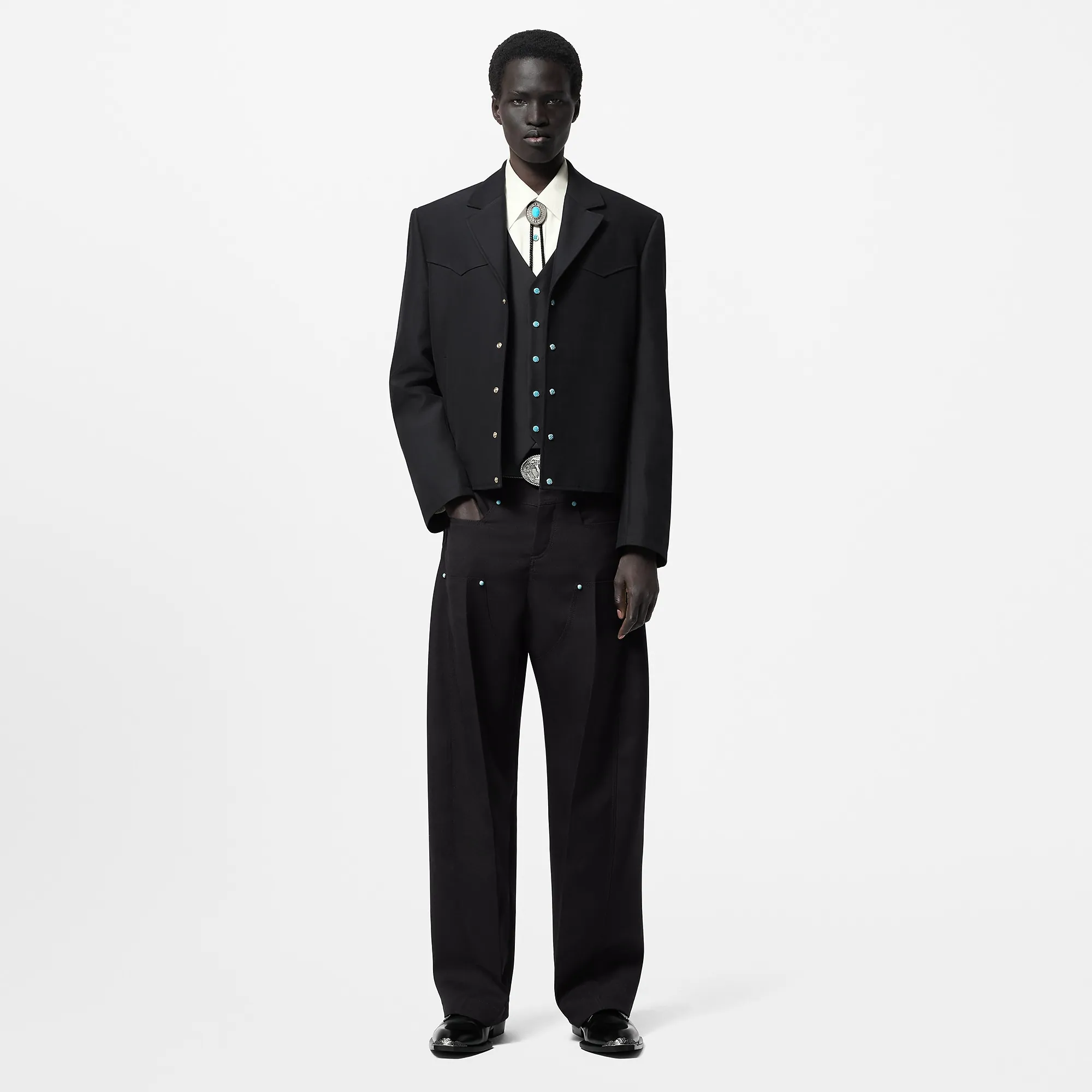 Louis Vuitton Western Cut Wool Jacket - Men - Ready - to - Wear 1AFWKI