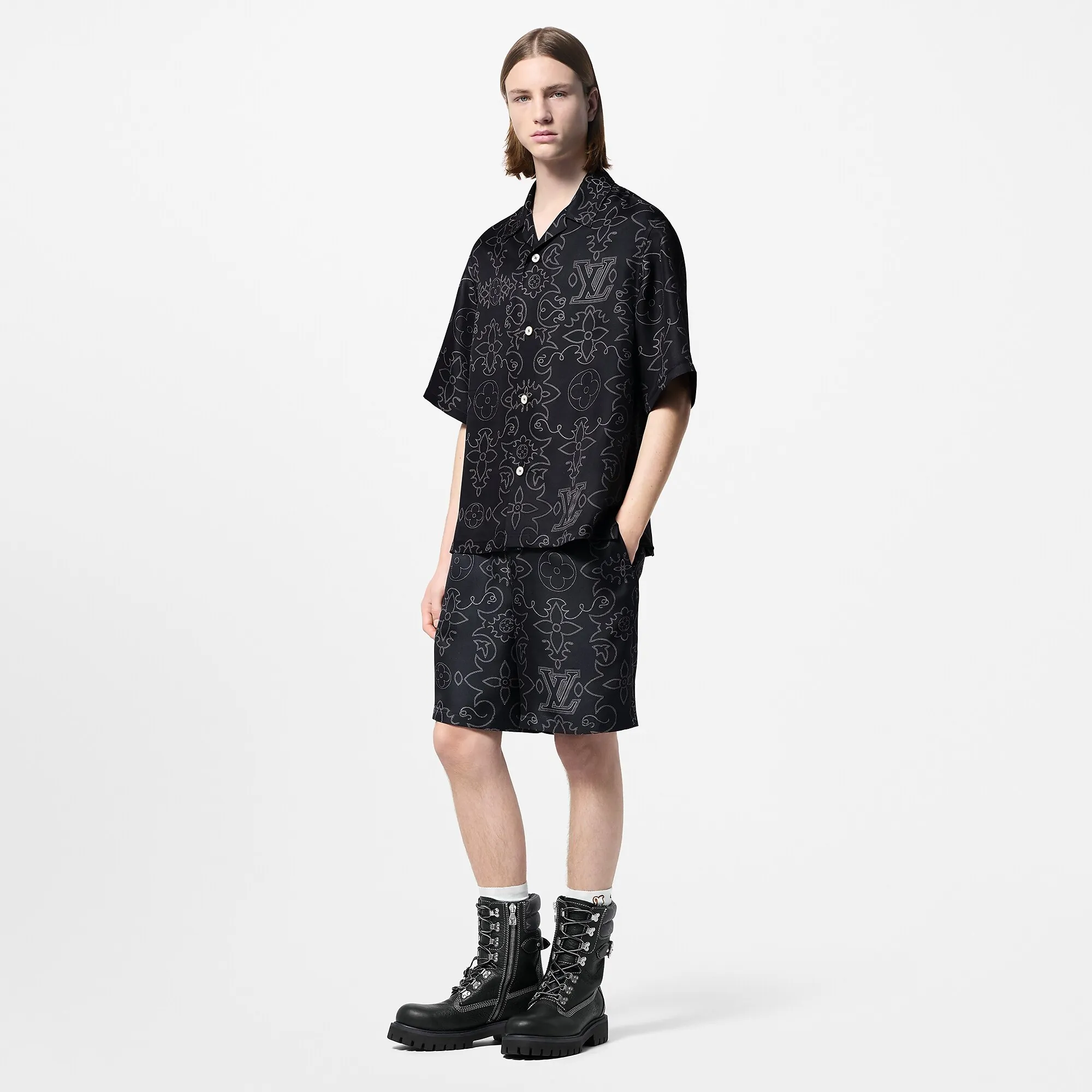 Louis Vuitton Printed Silk Shorts - Men - Ready - to - Wear 1AFWOR