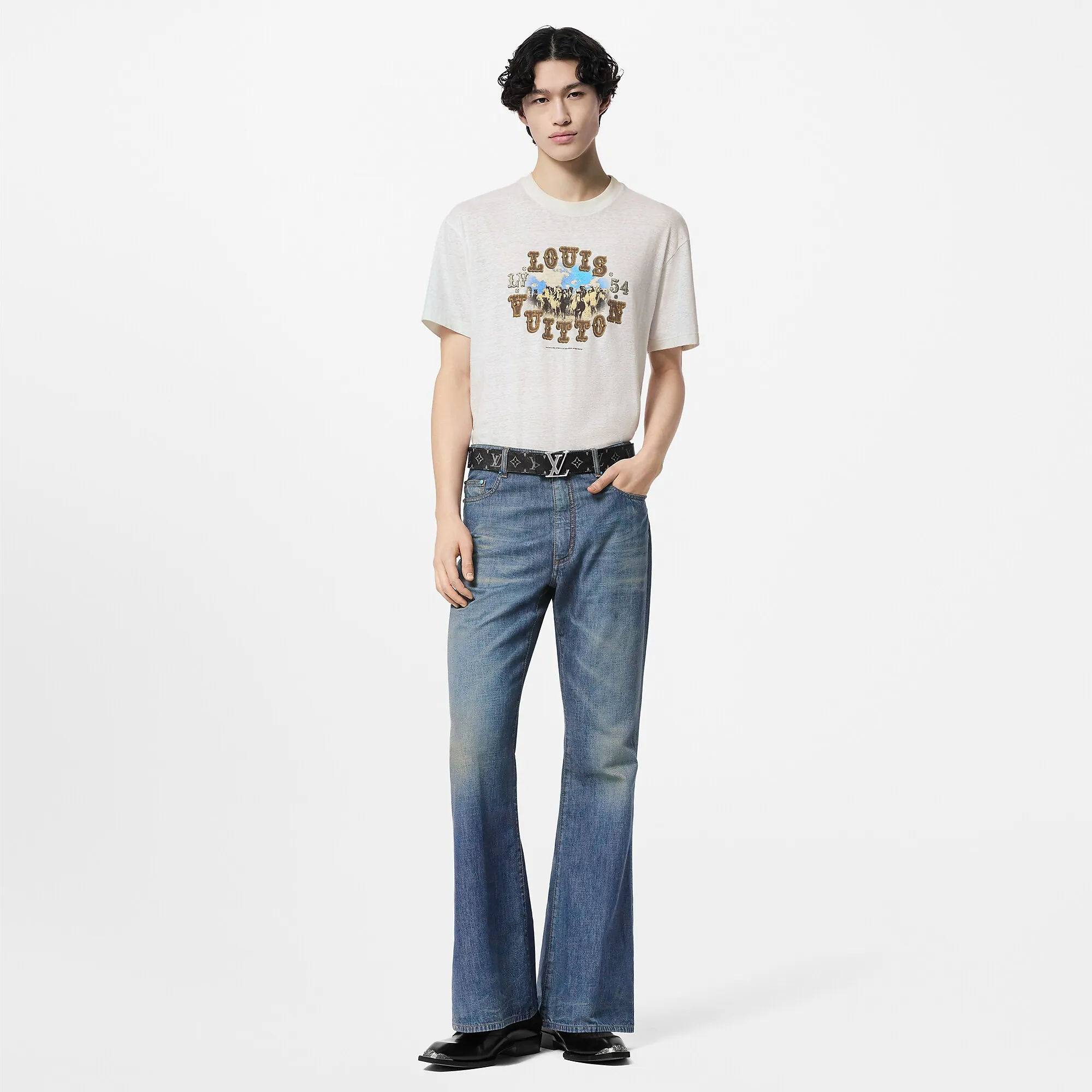 Louis Vuitton Graphic Cotton And Linen - Blend T - Shirt - Men - Ready - to - Wear 1AFWUR