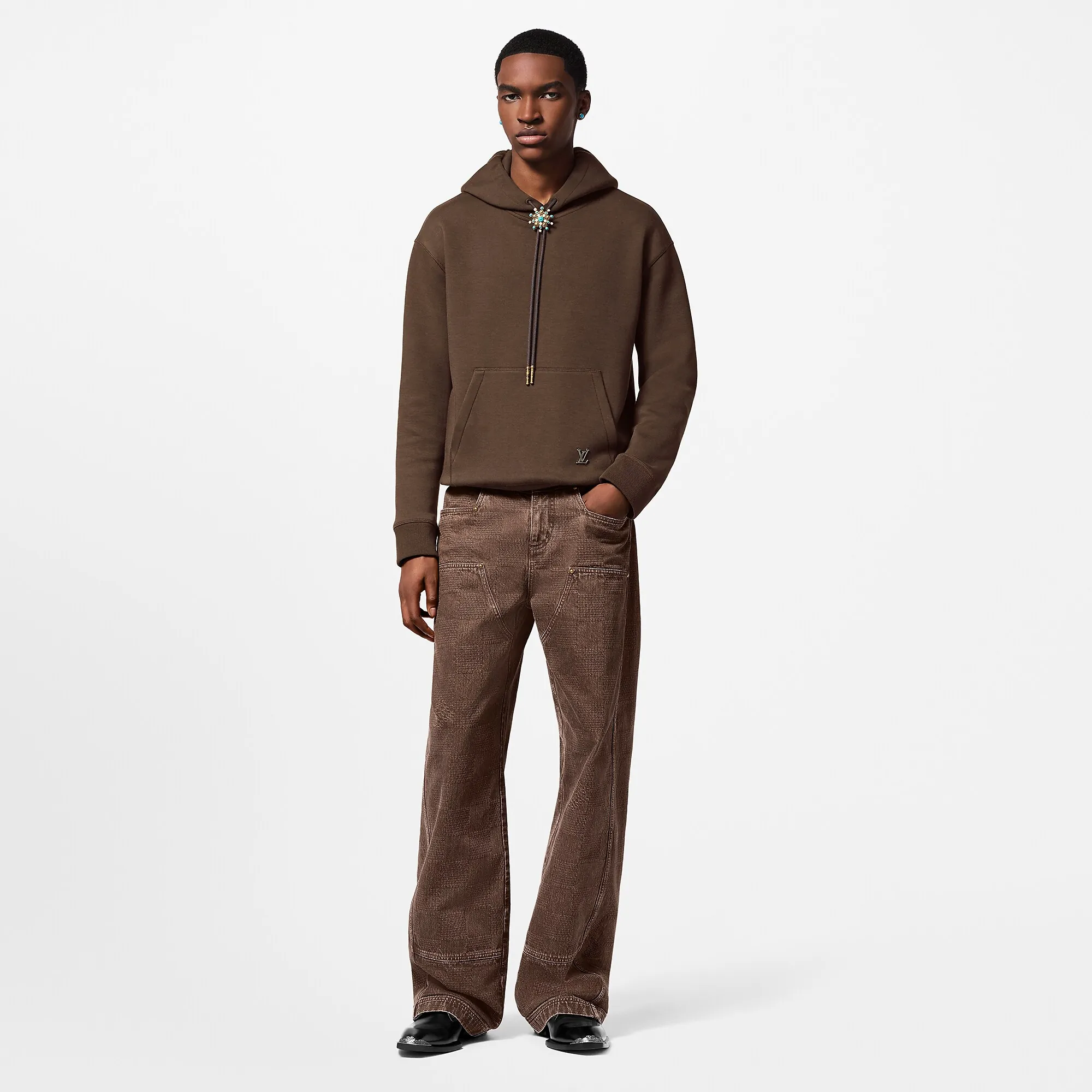 Louis Vuitton Embellished Cotton Hoodie - Men - Ready - to - Wear 1AFWVV