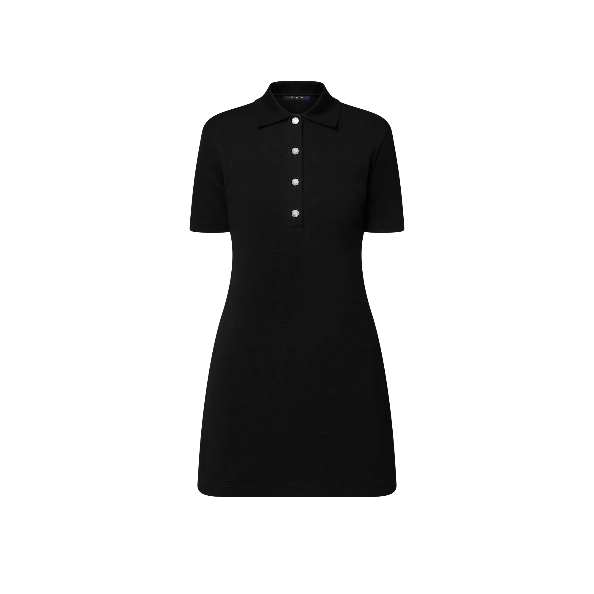 Louis Vuitton Monogram Piqué Polo Dress - Women - Ready - to - Wear 1AFYRY Black