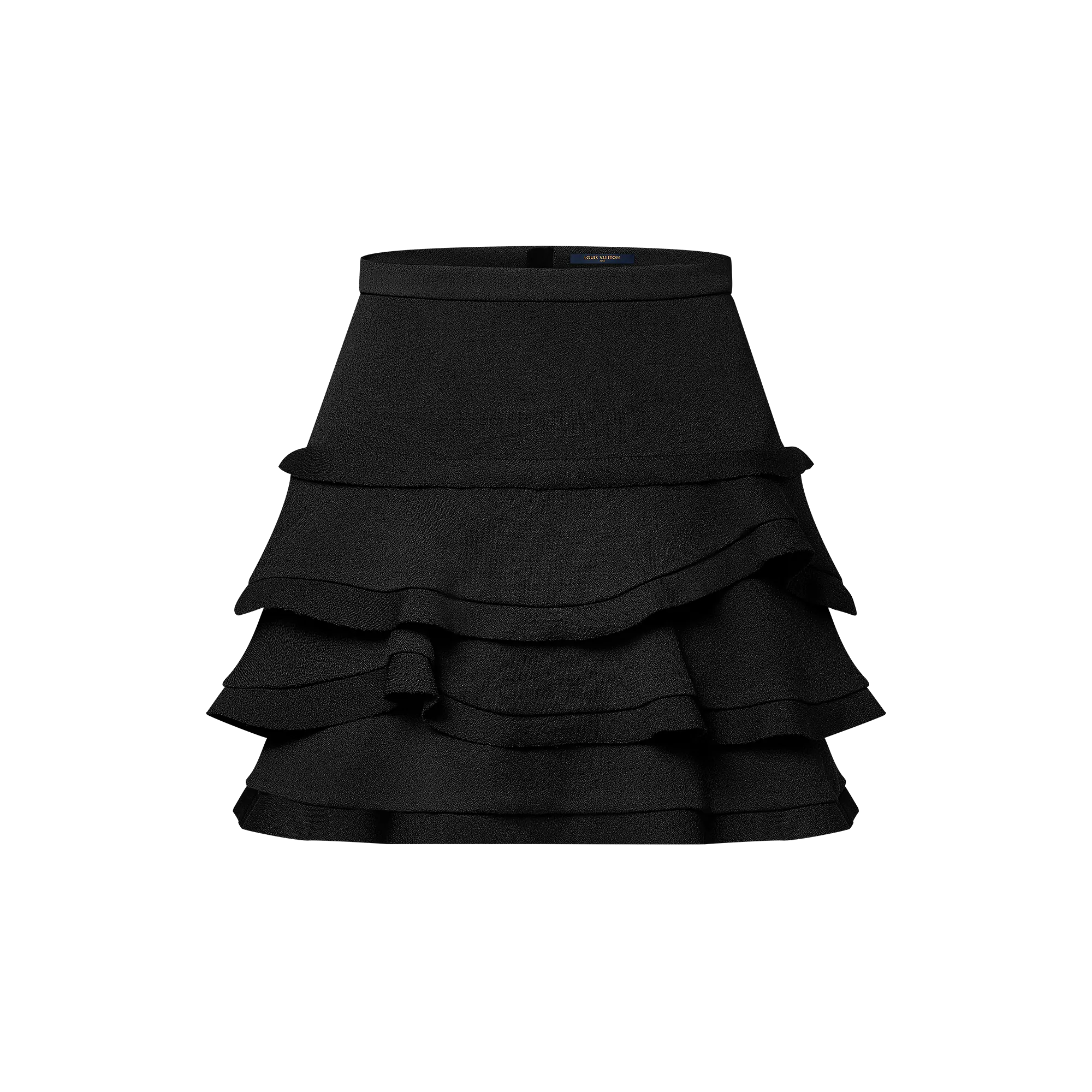 Louis Vuitton Ruffle Mini Skirt - Women - Ready - to - Wear 1AFYYQ Black