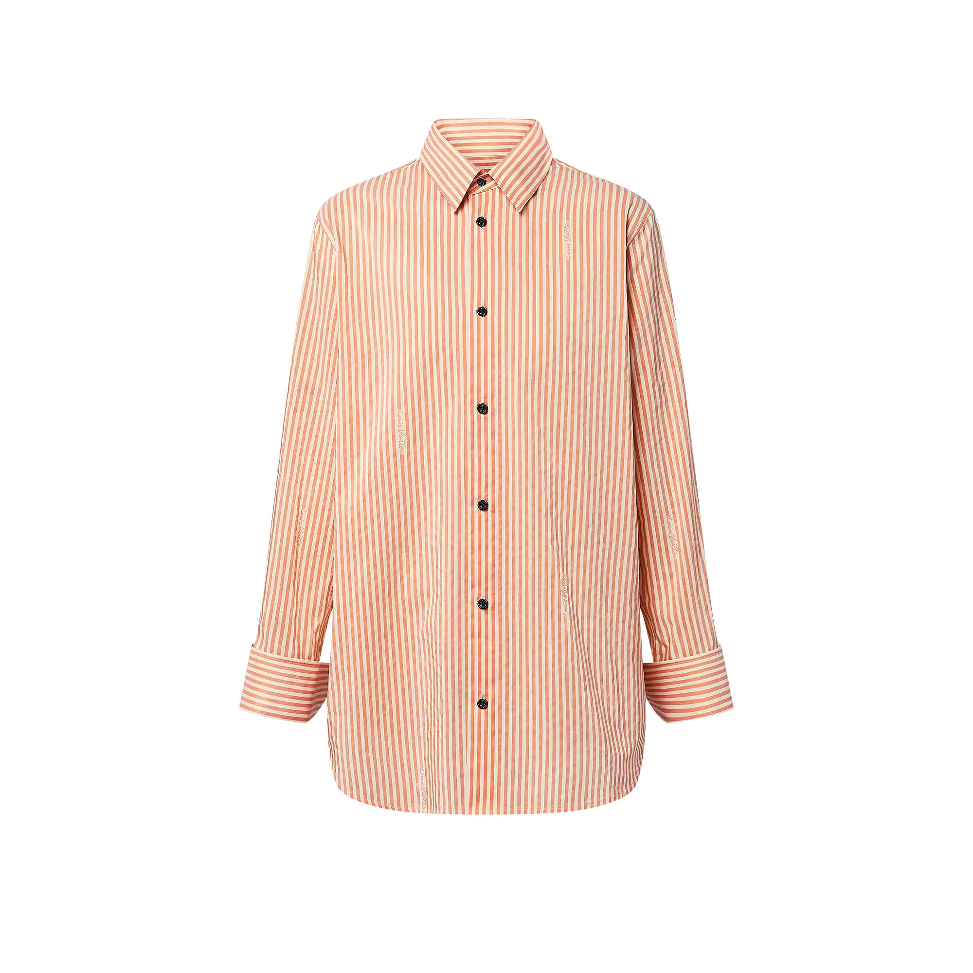 Louis Vuitton Exaggerated Cuff Striped Shirt - Women - Ready - to - Wear 1AFYZU
