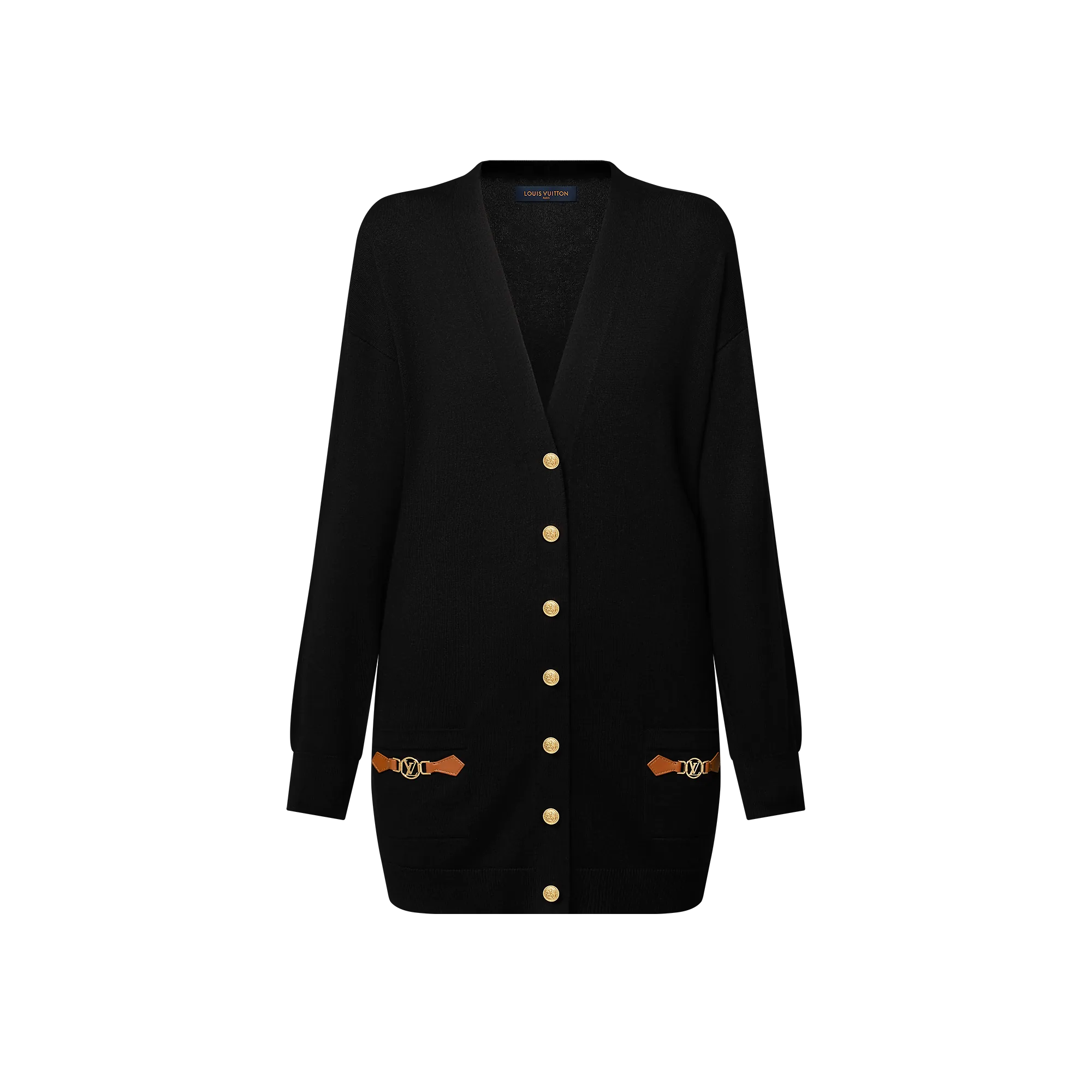 Louis Vuitton Dauphine Tab Cardigan - Women - Ready - to - Wear 1AFZBG Black