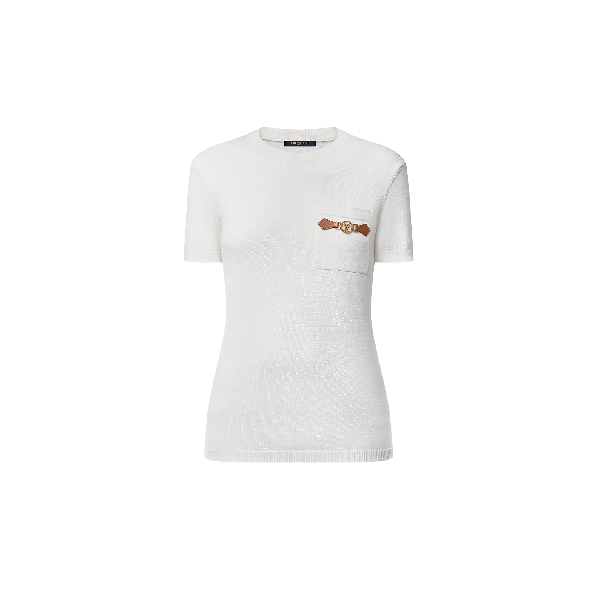 Louis Vuitton Dauphine Tab Knit Top - Women - Ready - to - Wear 1AFZC1 Milk White