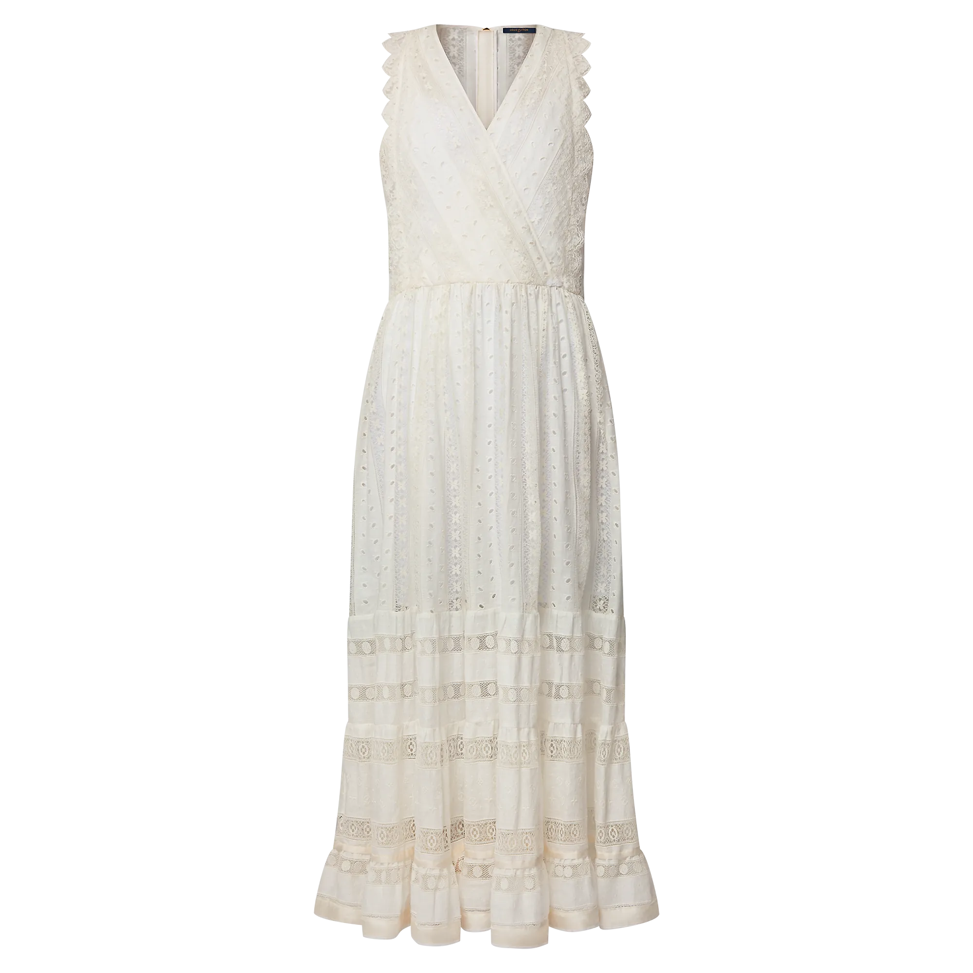 Louis Vuitton Broderie Anglaise Maxi Dress - Women - Ready - to - Wear 1AFZFQ