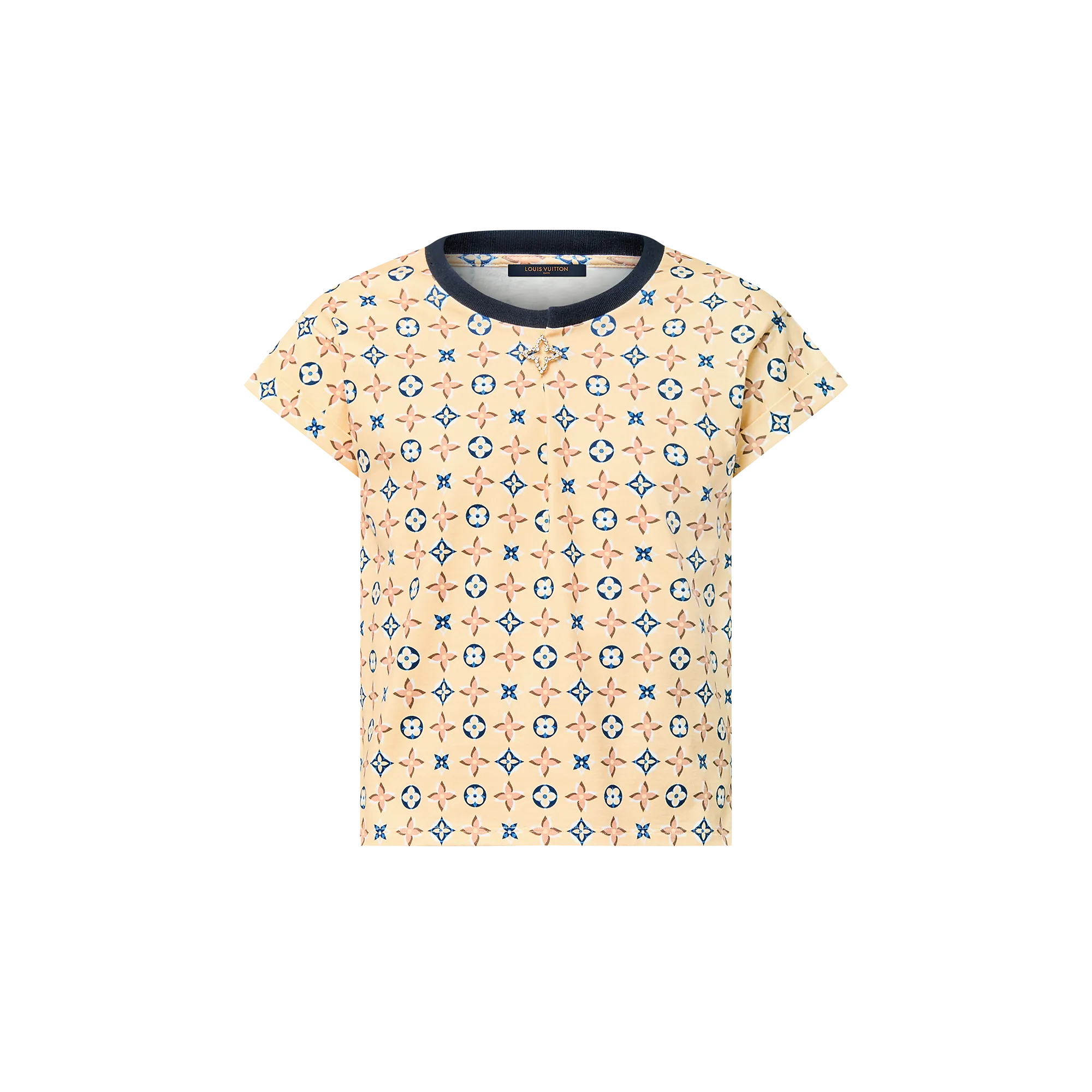 Louis Vuitton Monogram Kaleidoscope Brooch T - Shirt - Women - Ready - to - Wear 1AFZKA