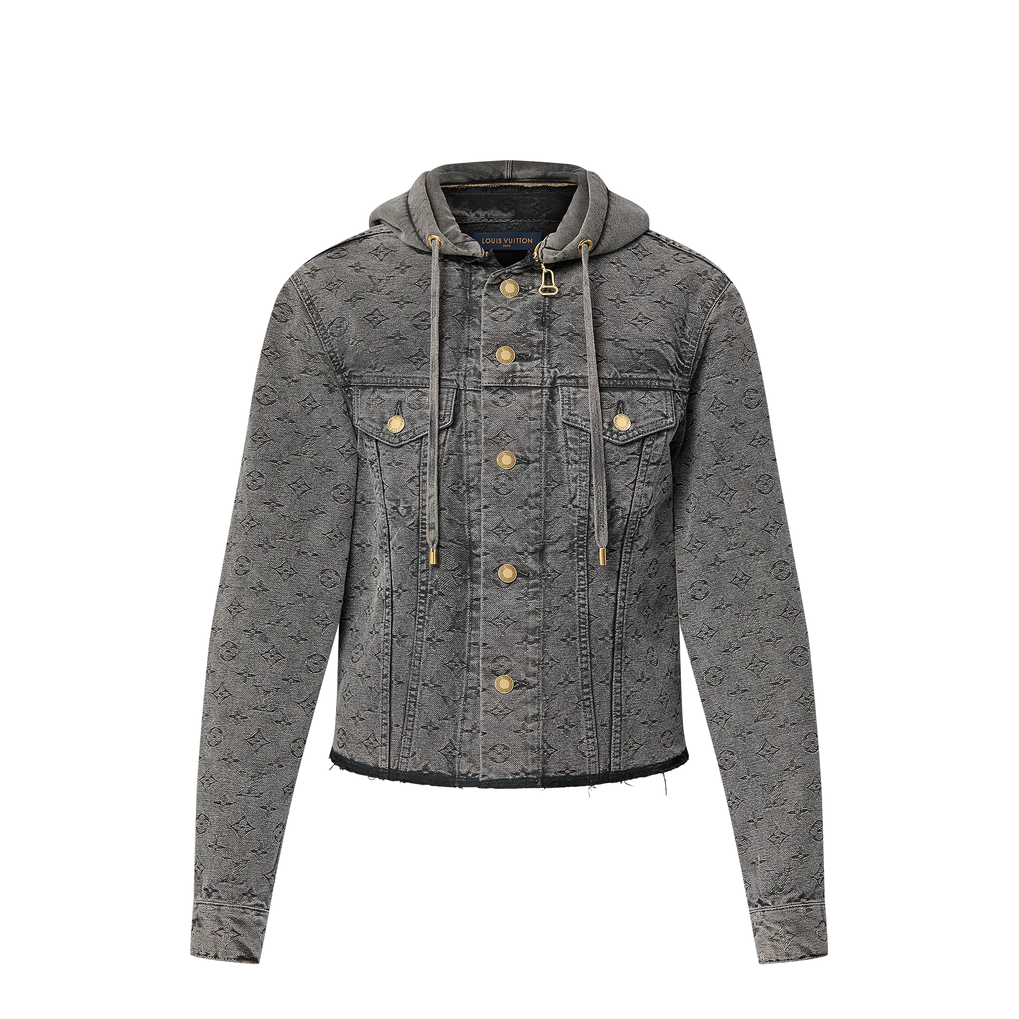 Louis Vuitton Vintage - Effect Monogram Denim Jacket - Women - Ready - to - Wear 1AGBD3