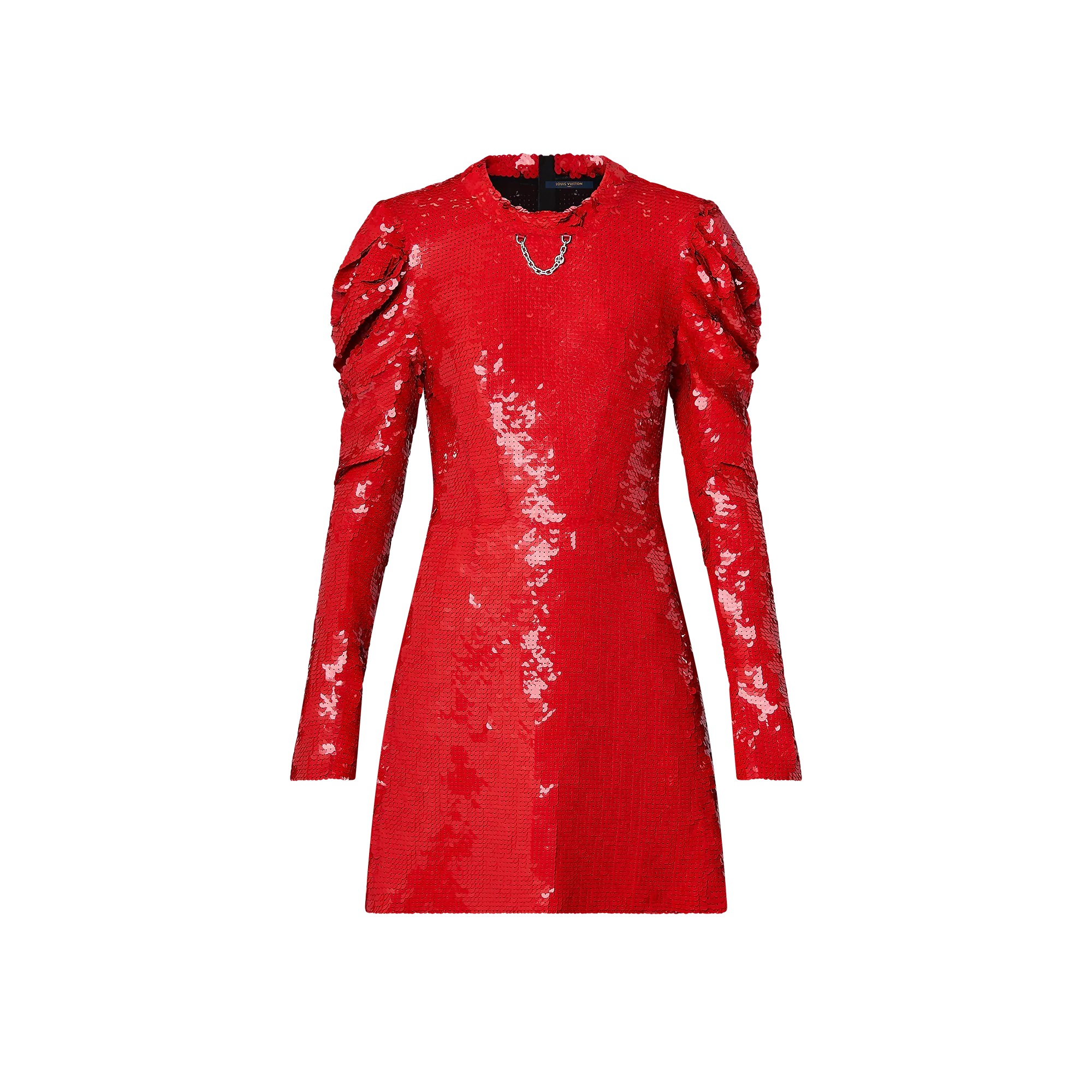 Louis Vuitton Long - Sleeved Sequin Dress - Women - Ready - to - Wear 1AGBJQ